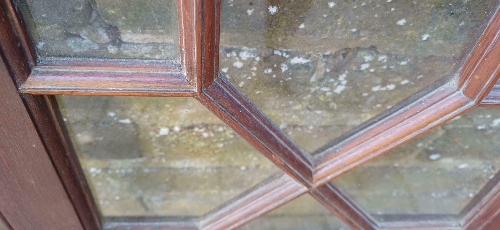 Pair Of Late Victorian Astral Glazed Mahogany Doors Window Decoration Or Project photo vinterior