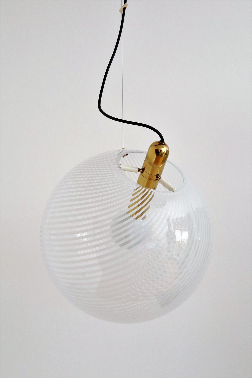 Italian Murano Glass Sphere By Ludovico Diaz De Santillana For Venini, 1980s photo Lighting