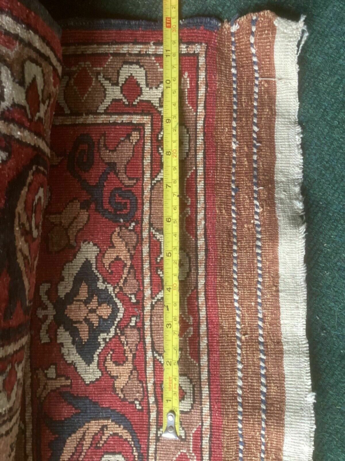 photo for sale Fine Antique Turkman Silk Prayer Rug / Carpet