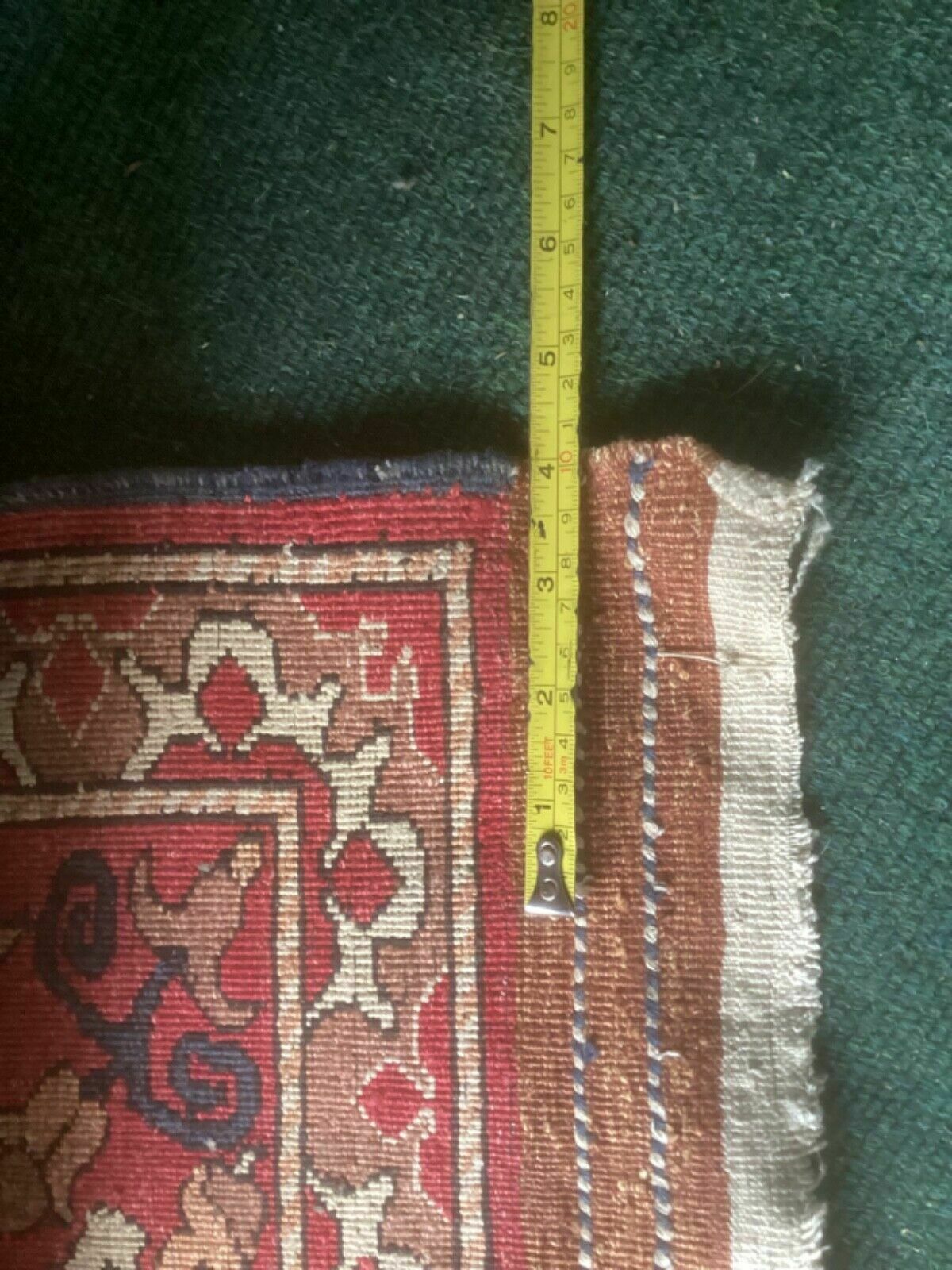 Textiles Fine Antique Turkman Silk Prayer Rug / Carpet photo