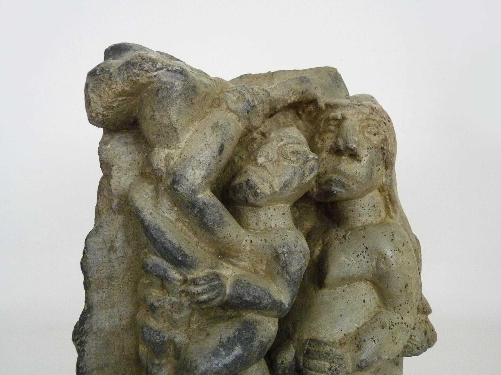 Old Pomdo Kissi Bas Relief Statue From Sierra Leone In Carved Stone photo 5232.0