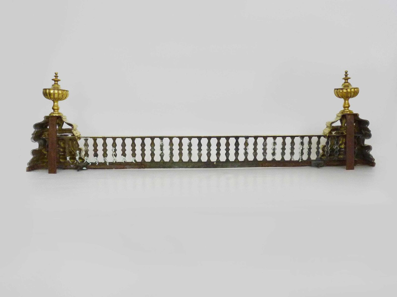 Fireplace Bar, Fireplace Bar, Fire Bar, Gilded Bronze Fireplace Front photo vintage
