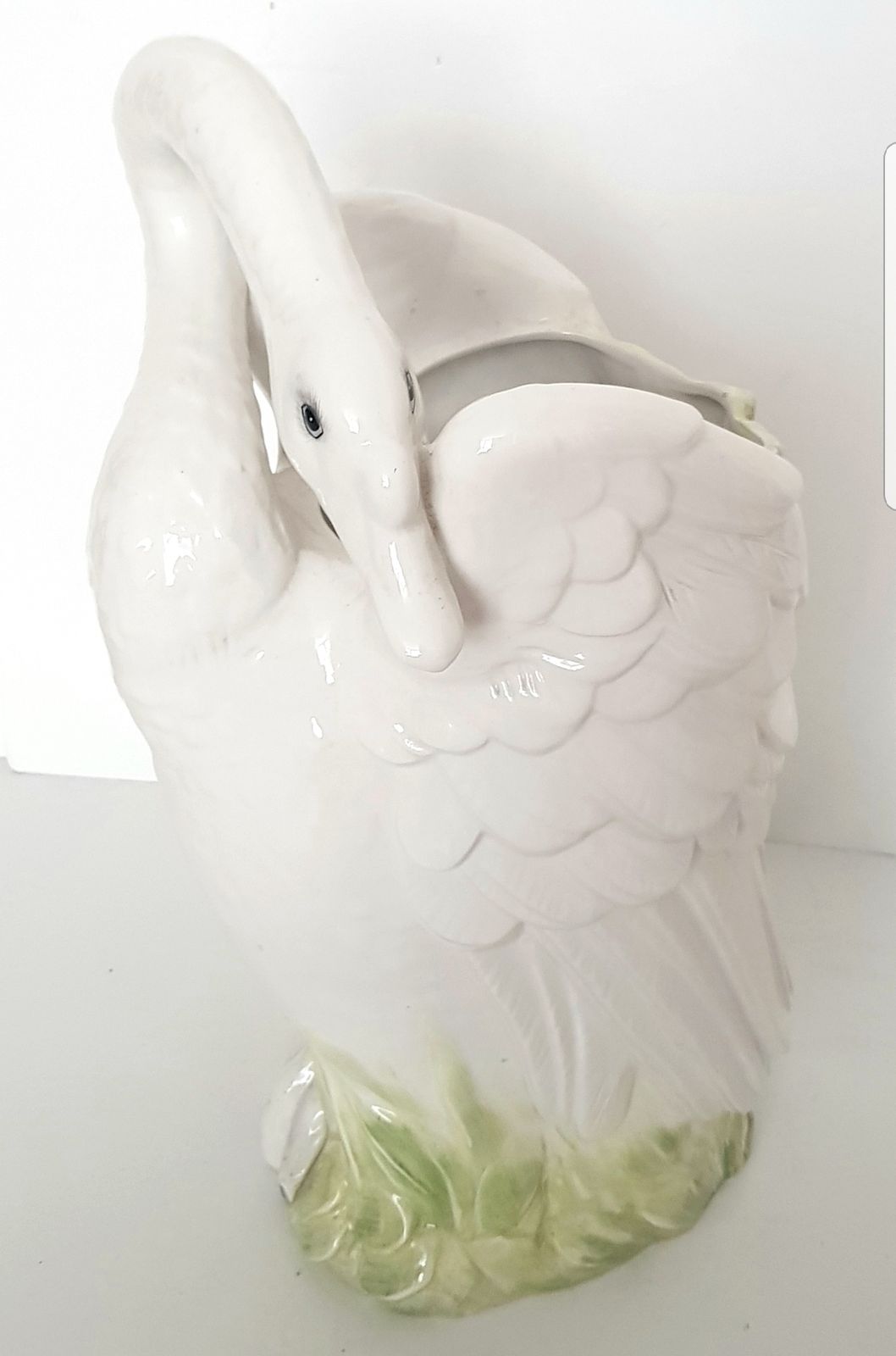 photo for sale Mid Century Italian Ceramic Swan Umbrella Stand