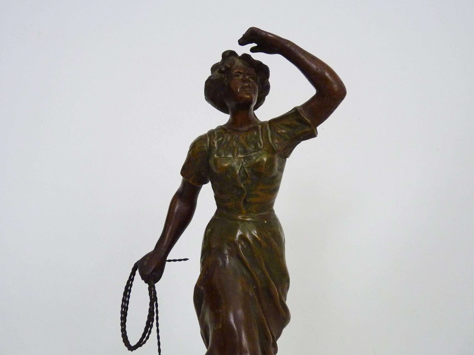 Charles Ruchot (1871 1954) Spelter Sculpture "Détresse photo Art
