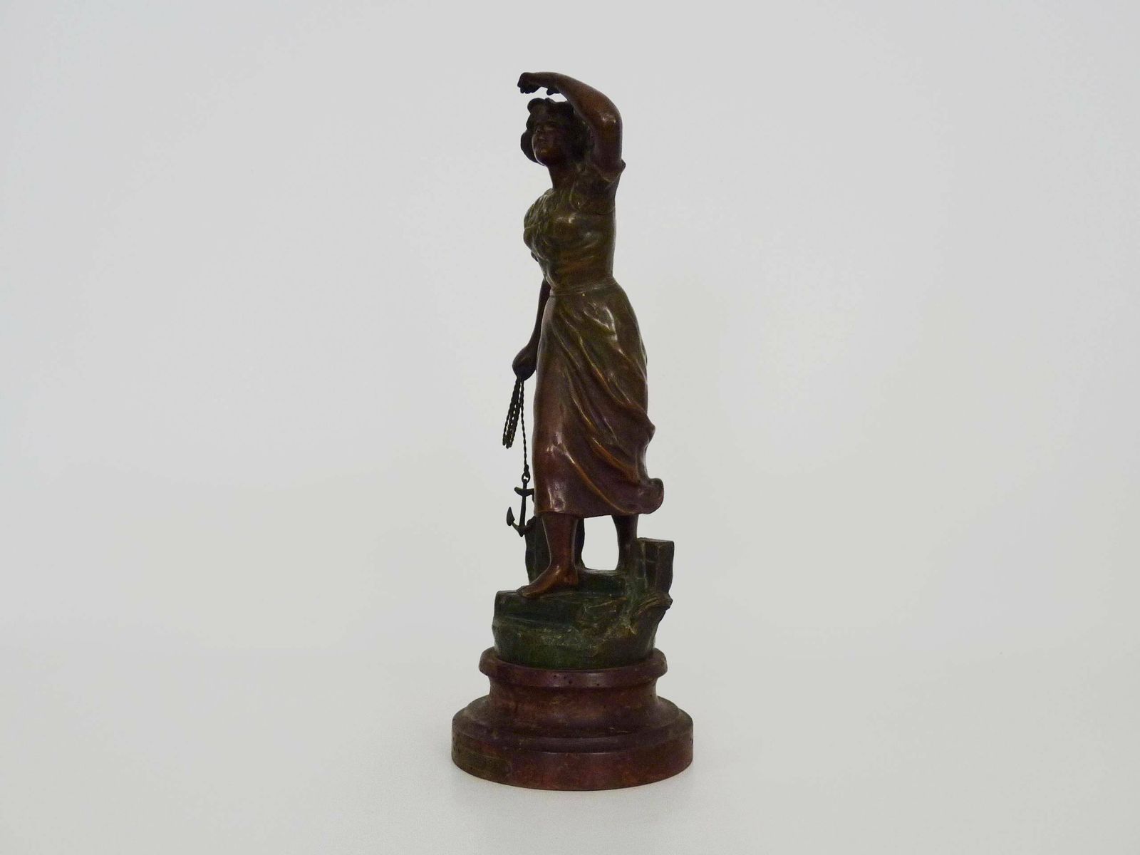 Charles Ruchot (1871 1954) Spelter Sculpture "Détresse photo vinterior