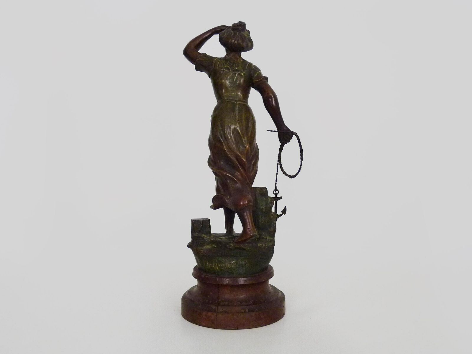 photo furniture Charles Ruchot (1871 1954) Spelter Sculpture "Détresse