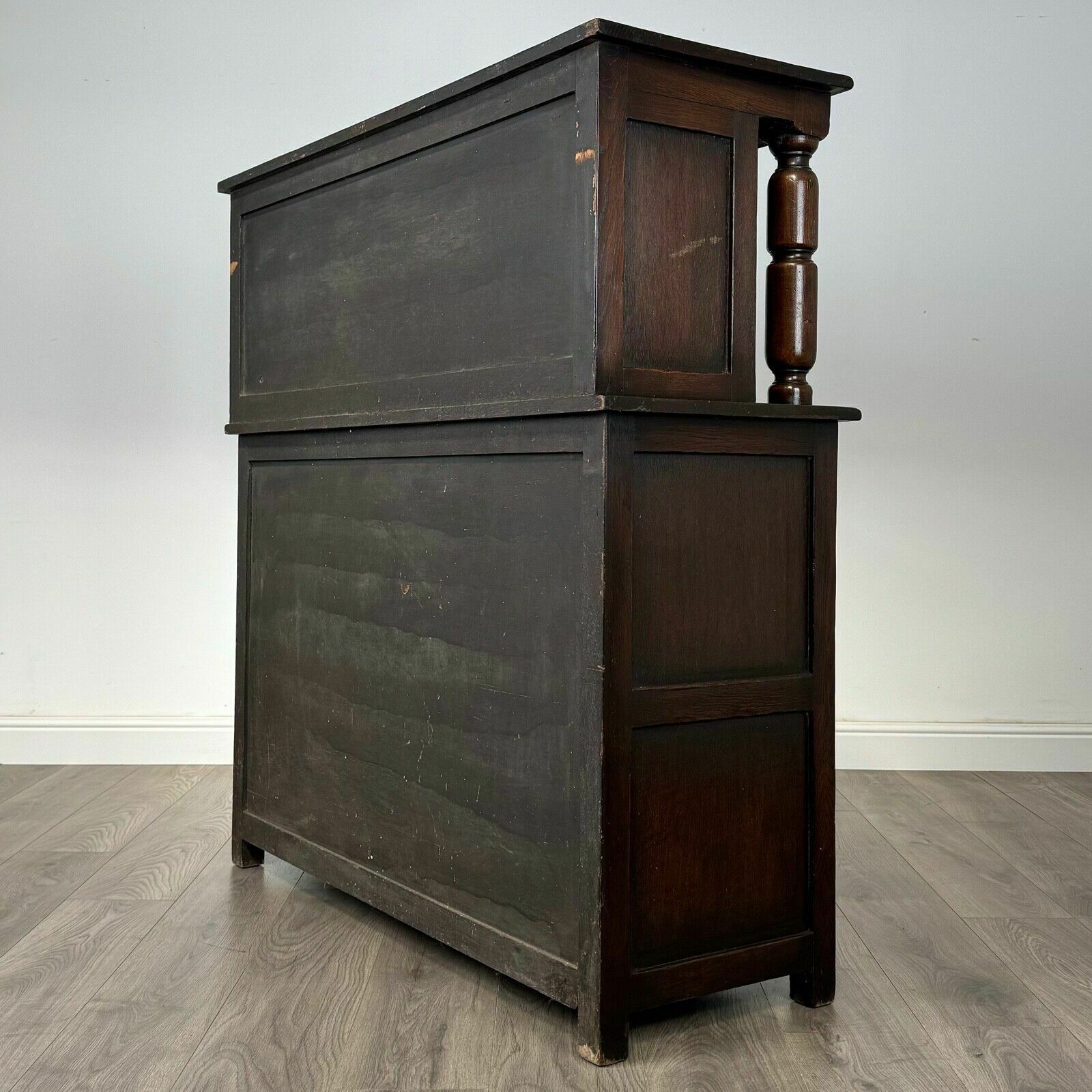 Antique 20th Century Court Cupboard In Oak photo buy