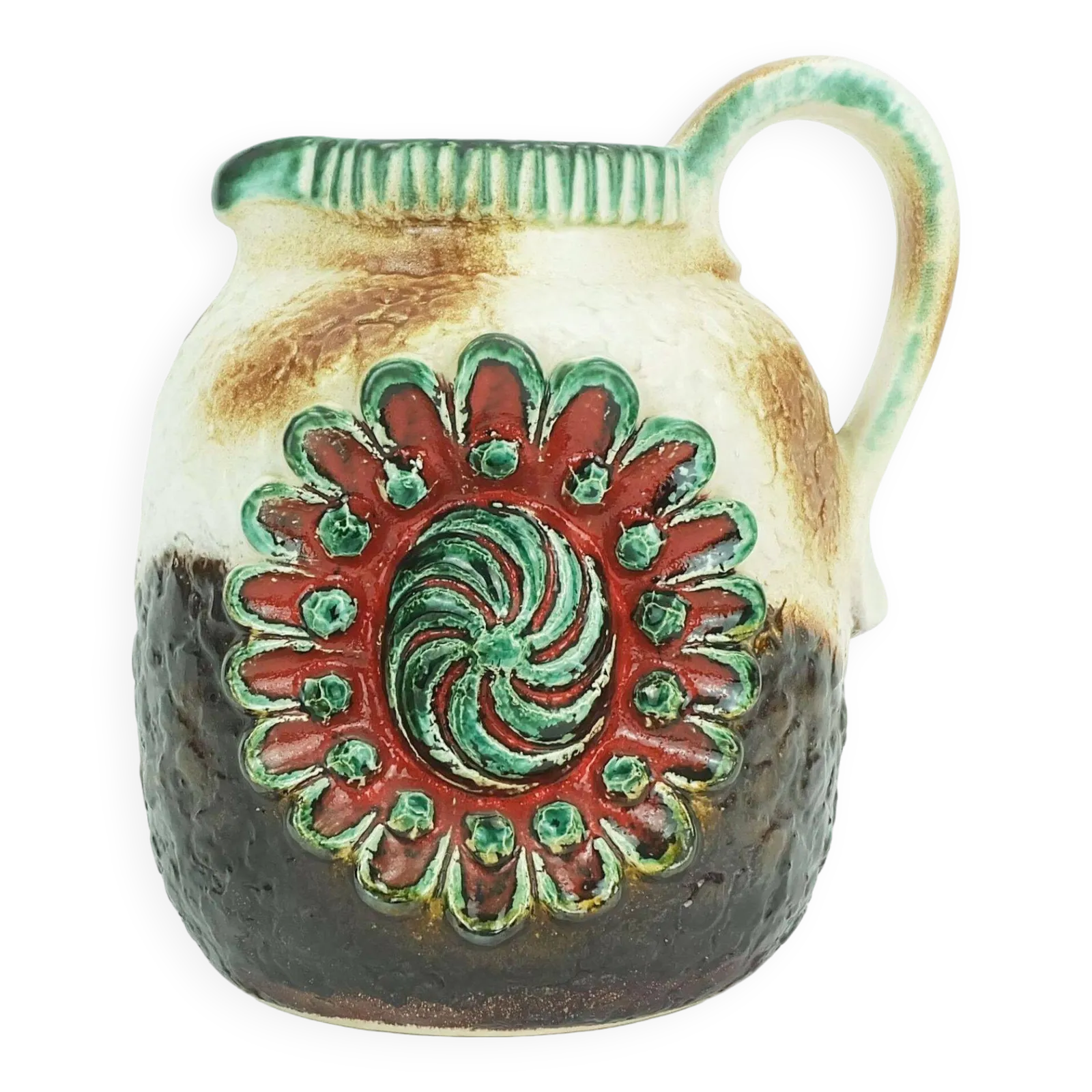 Dumler & Breiden Mid Century Vase Jug Model 53/21 Relief Decor