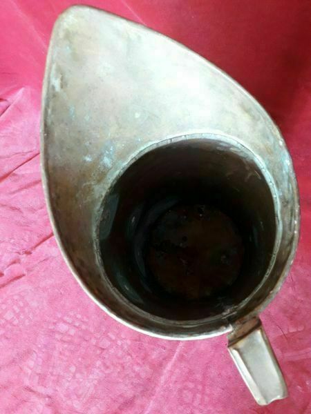 Vintage French Copper Handmade Umbrella Walking Stick Stand 60 X 30 Cm photo for sale