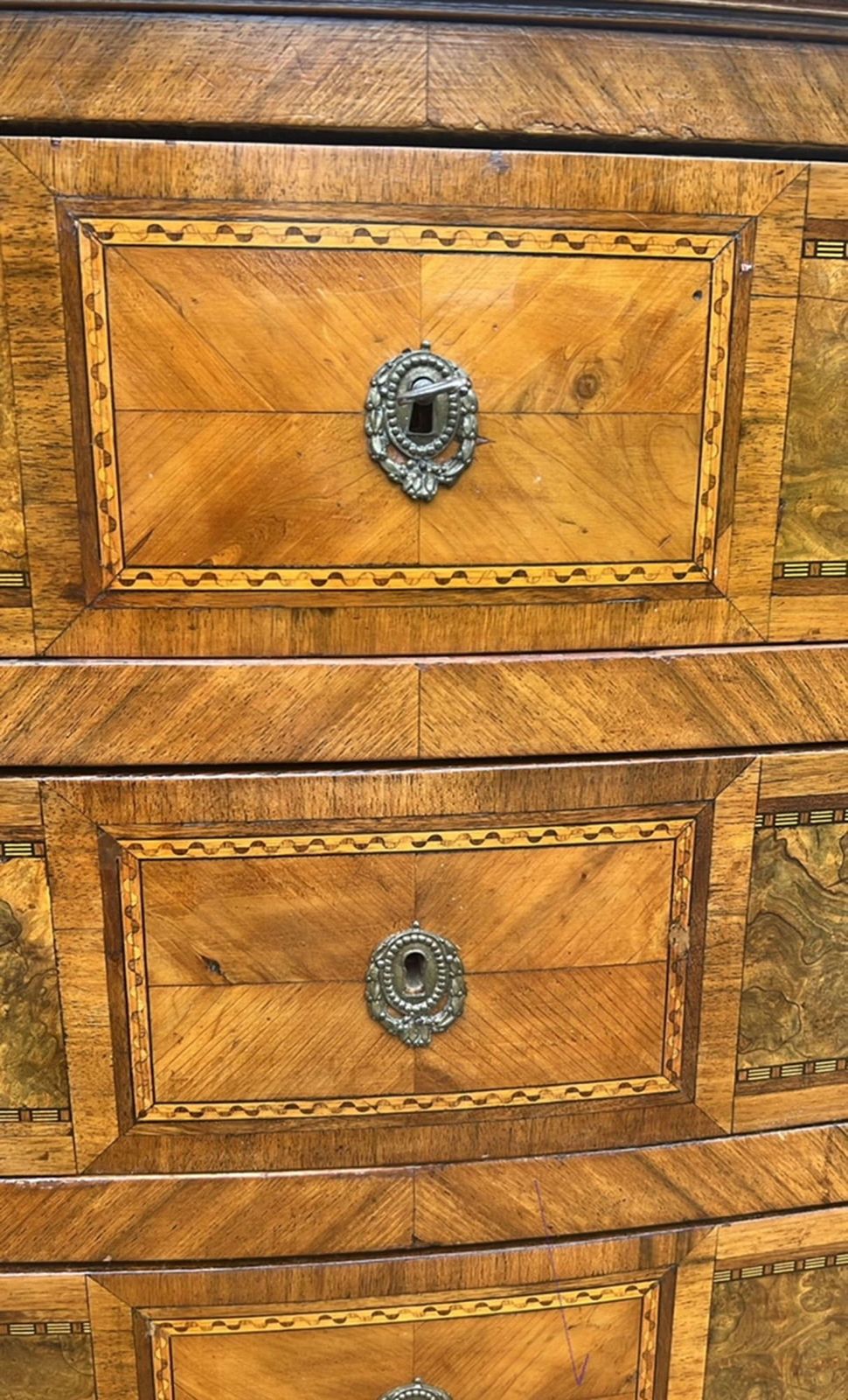 A Late 19th Century Continental Marble Topped Commode photo vintage