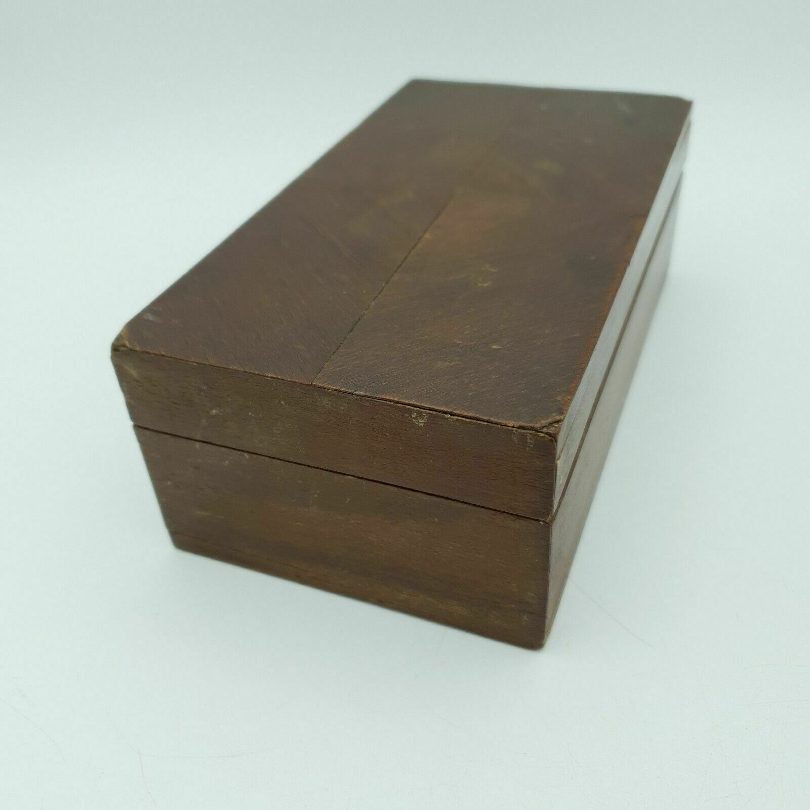 Vintage Wooden Box Made From Silver Grey Beech   Old Waterloo Bridge Piles L18cm photo buy