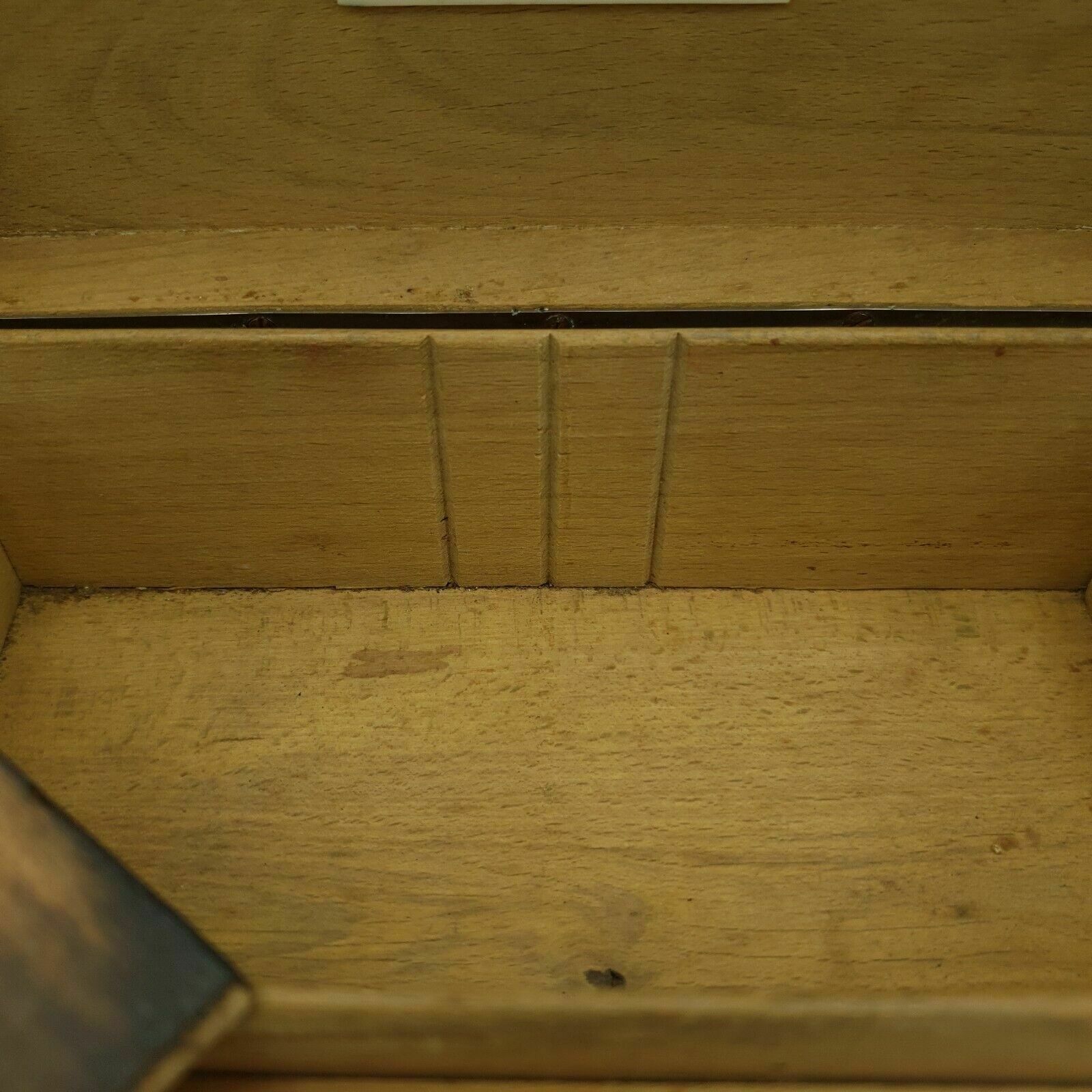 Home Decor Vintage Wooden Box Made From Silver Grey Beech   Old Waterloo Bridge Piles L18cm photo