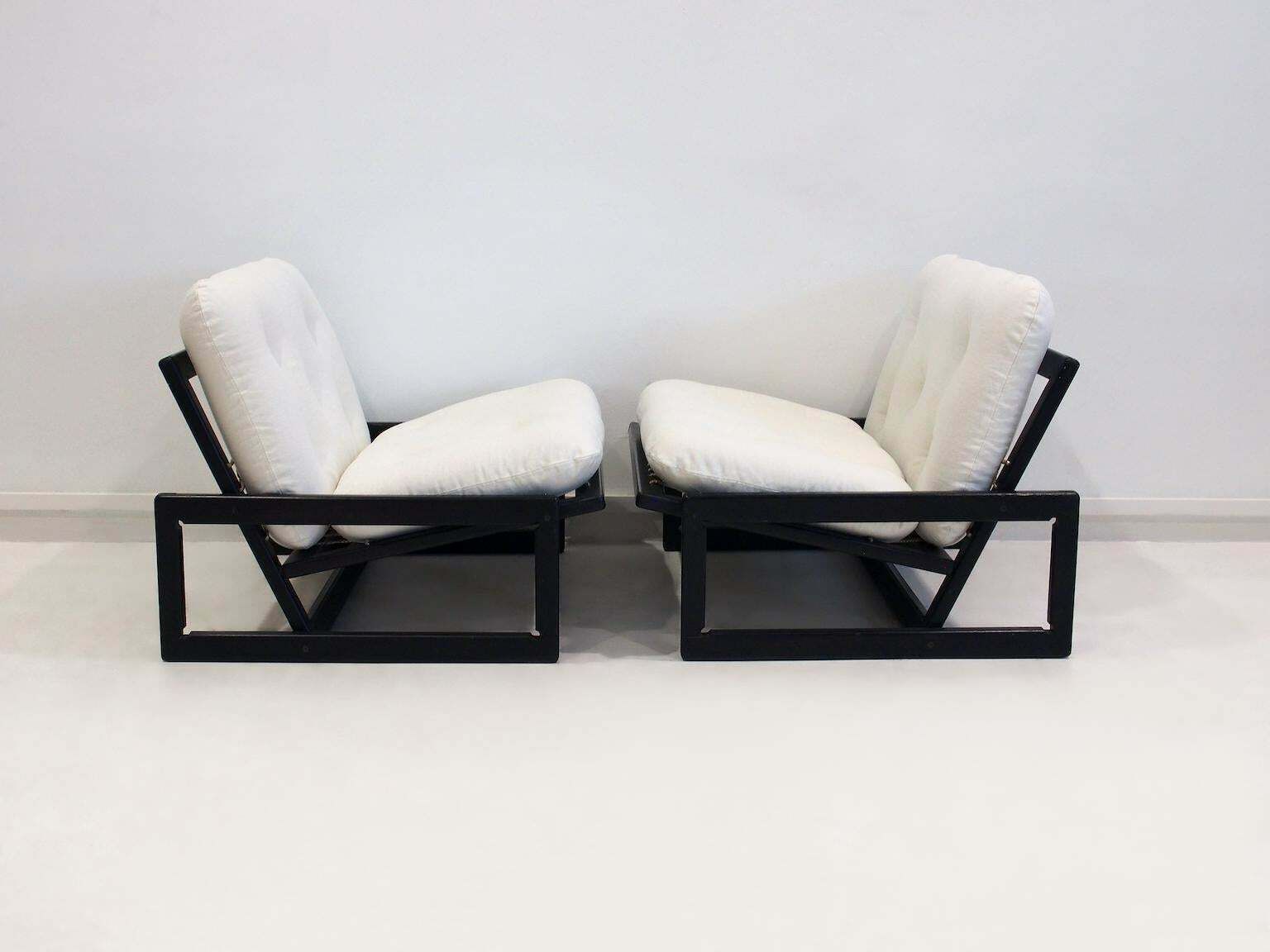 photo for sale Pair Of Carlotta Lounge Chairs By Afra And Tobia Scarpa For Cassina