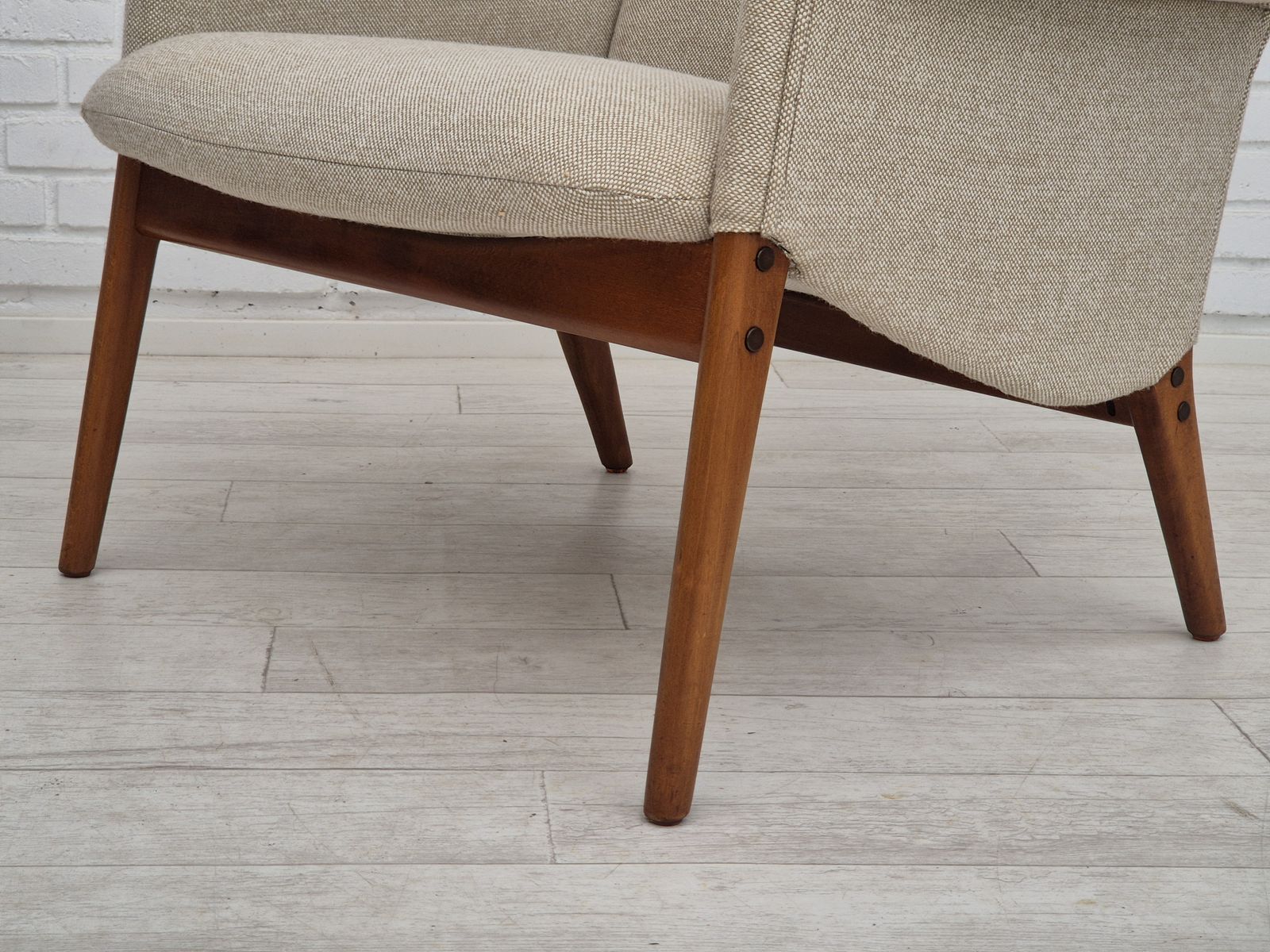 1850.0 Ca. Jaren 1960, Deens Design Door Alf Svensson, Fauteuil Model 4331 Voor Fritz Hansen, Opnieuw Bekleed. photo