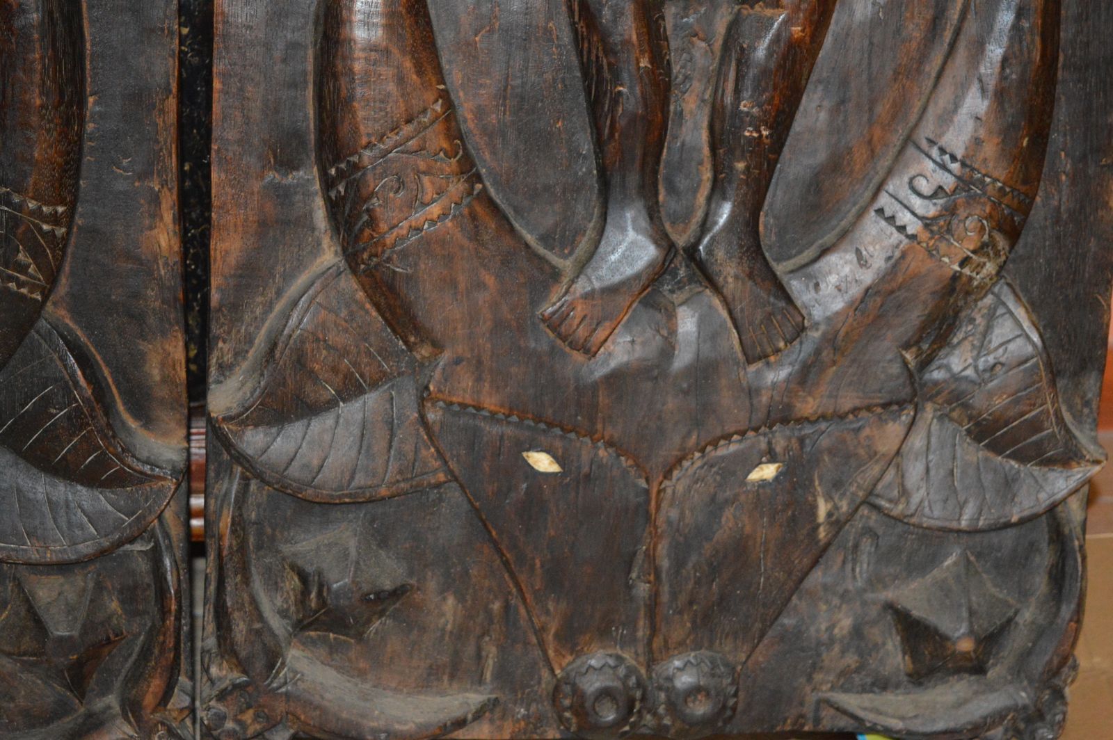Pair Large (148cm) Antique Carved Tribal Doors Toraja Tribe, Sulawesi, Indonesia, C1850. photo buy