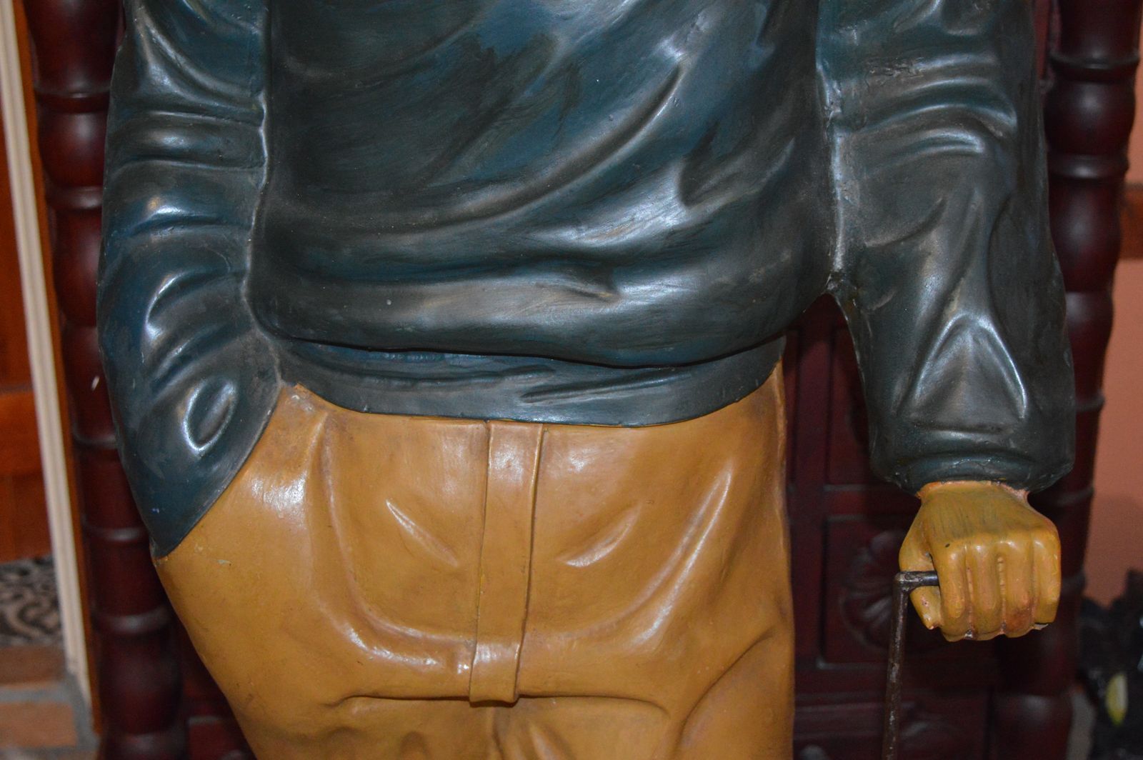 Very Large (142cm) Golf Advertising Statue Scottish Golfer/Course Designer James Braid, C1950 photo vintage