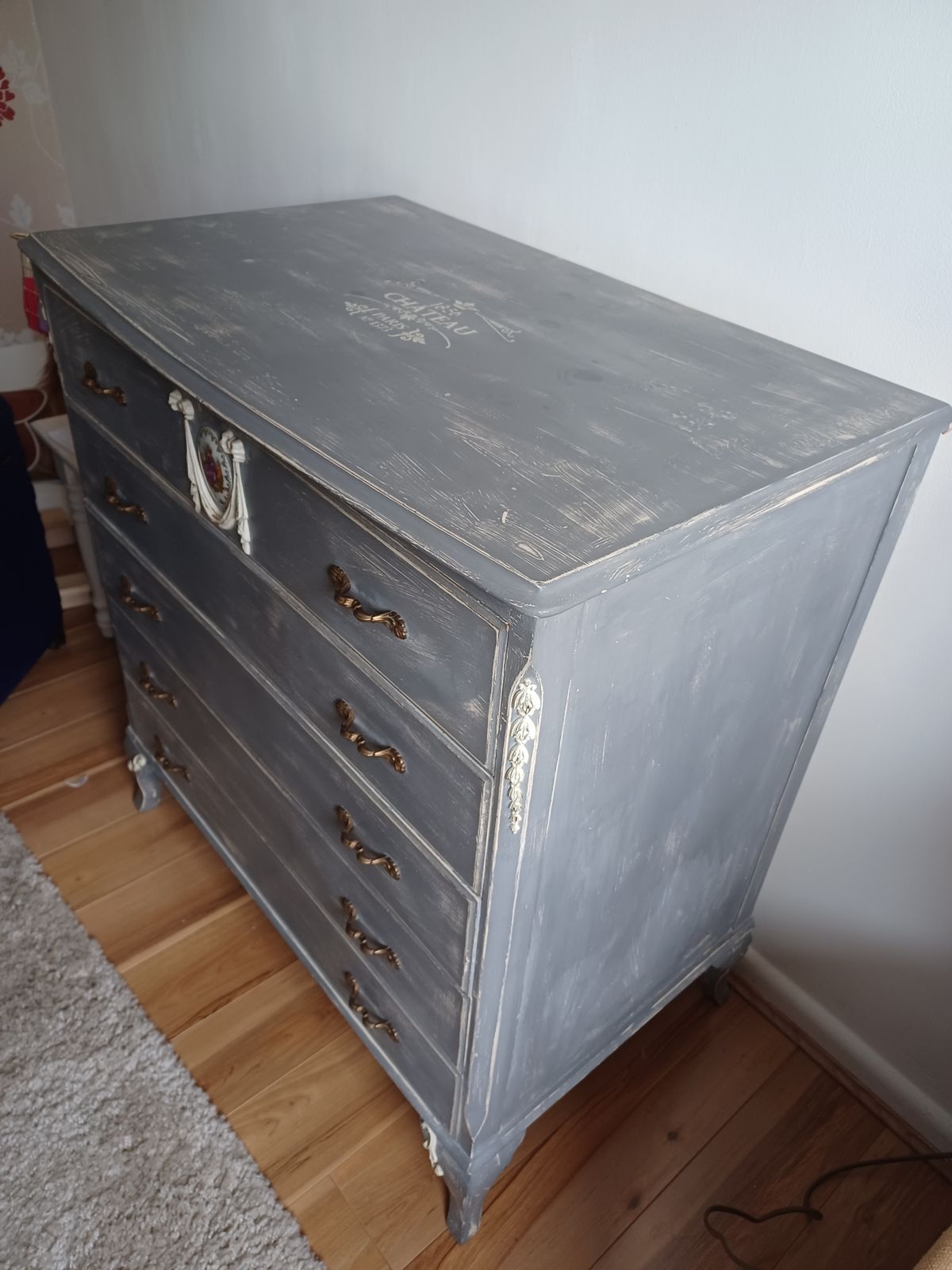 Beautiful Decorated Chest Of Drawers photo furniture