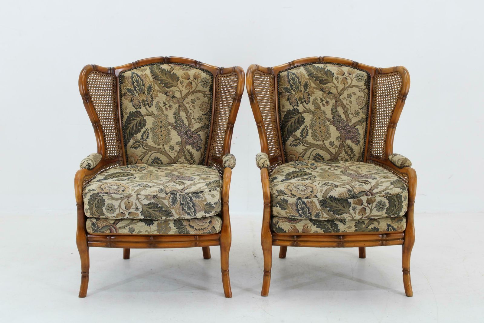 1960s Pair Of Rattan Armchairs , Italy photo for sale