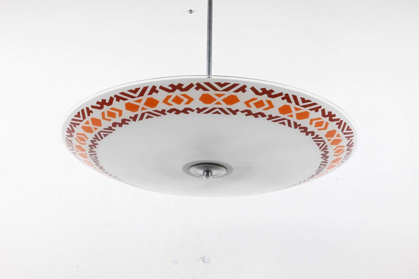 Round Glass Ceiling Light, Ceiling Lamp, Atomic Lighting, Mid Century Lighting, Mid Century Lamp, Mid Century Modern. Mid Century photo furniture