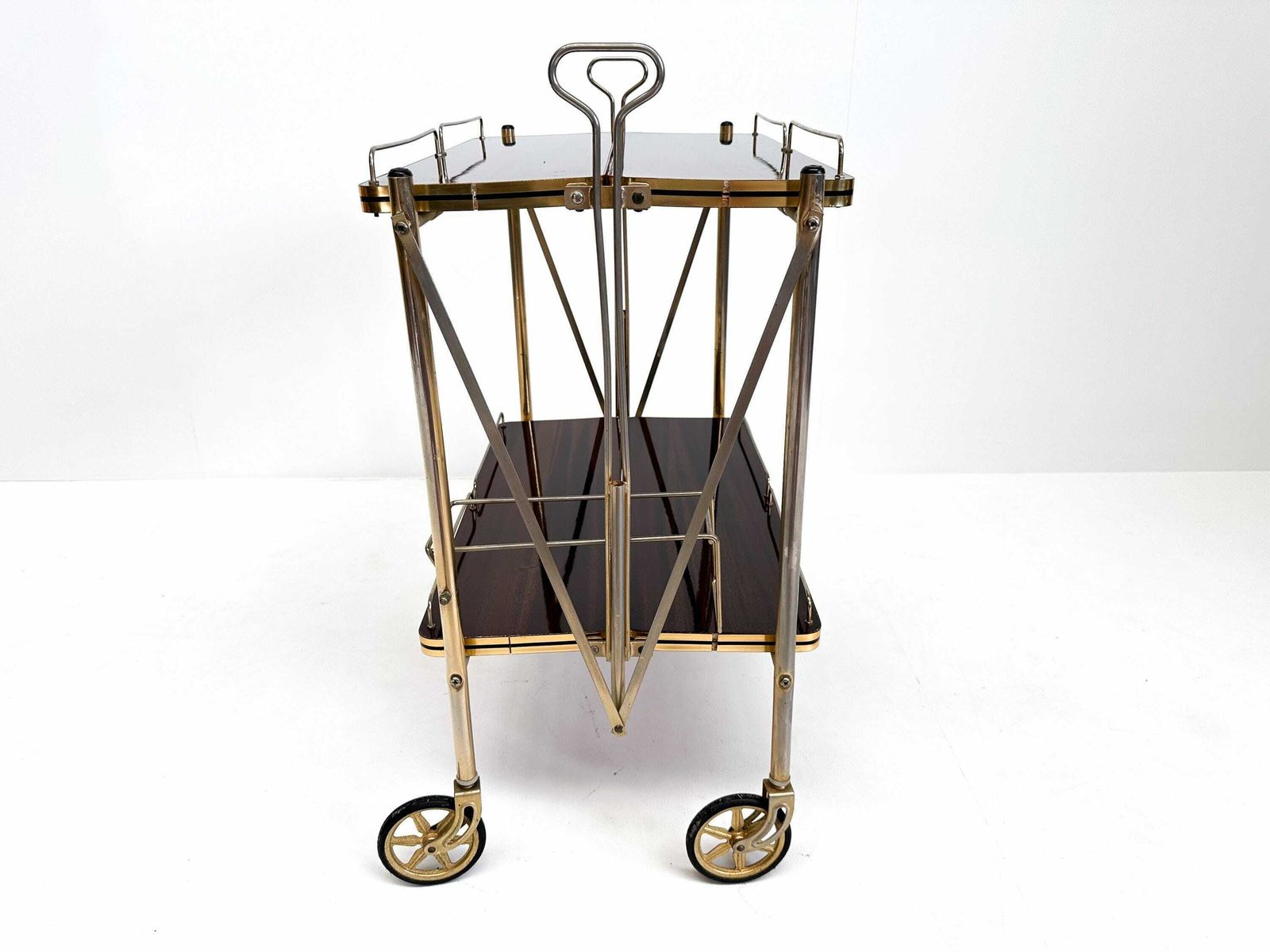 Vintage Mid Century Bar Cart Trolley, Dessert Cart Trolley, Serving Trolley photo Furniture