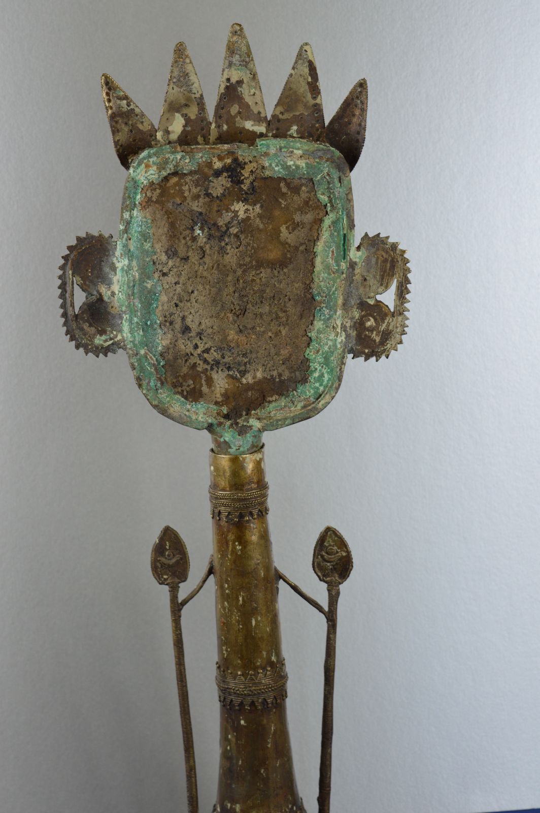 Large (68cm Tall) Early 20th Century African Bronze Ashanti King Statue,C1900. photo Art