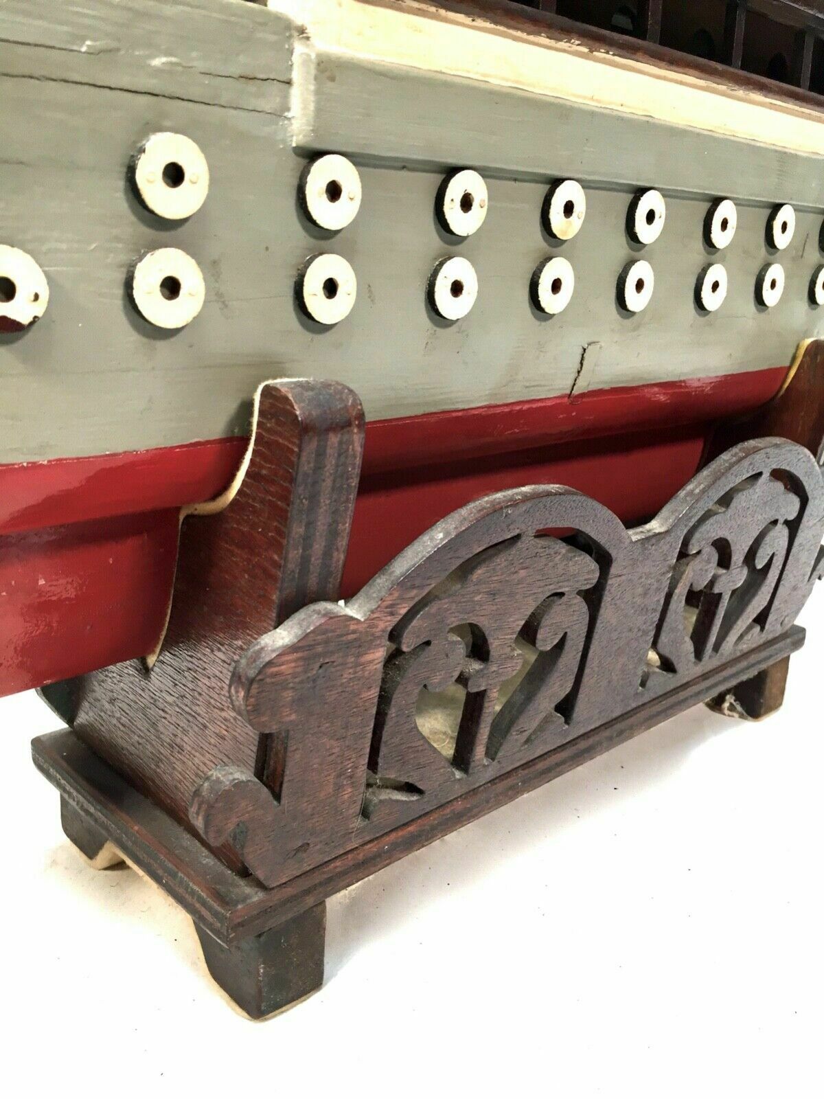 Antique 1951 Festival Of Britain Scratch Built Model Of A Ship On Display Stand photo Home Decor