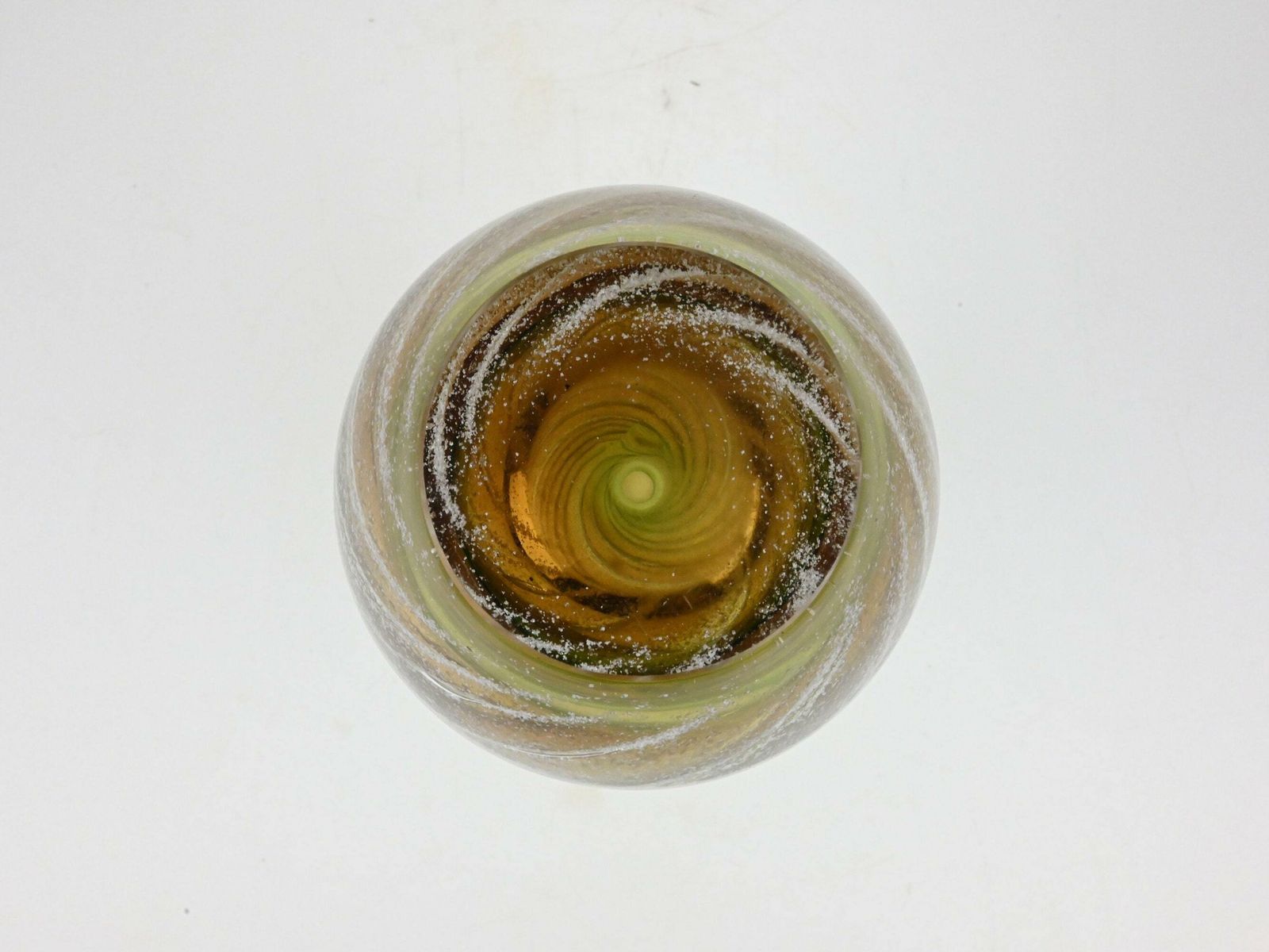 Glass Vase By Ladislav Palecek, Skrdlovice Glass Vase, Whirlpool Vase, Glass Vase, Czech Art Glass, Czech Glass, Czech Vase, Vintage Vase photo buy