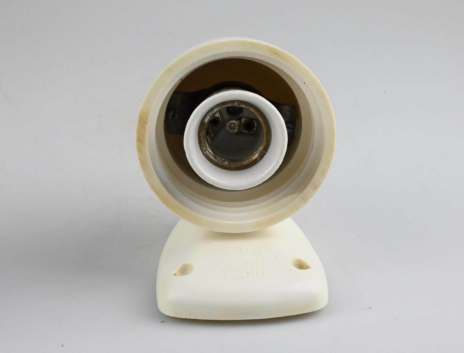 White Bakelite Bauhaus Bauhaus Bakelite Lamp, Mid Century Lamp, Vintage  Industrial Lamp, Mid Century Light, Retro Lamp photo vintage