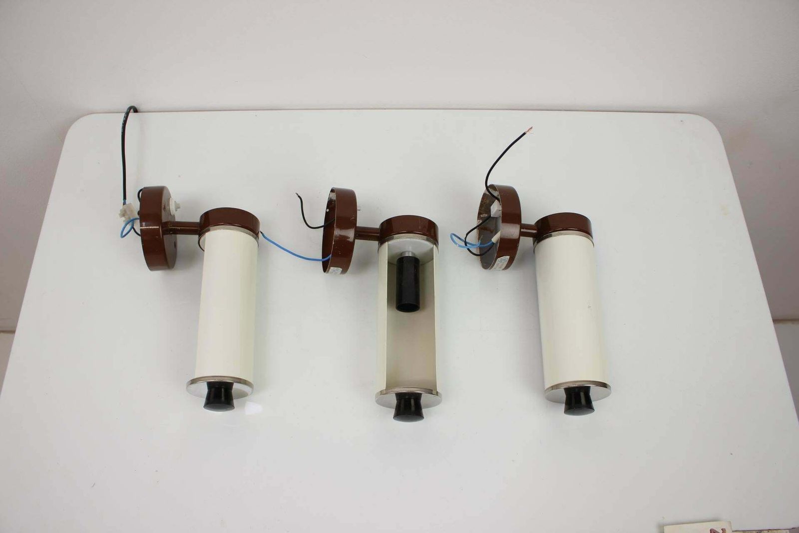 Set Of 3 Midcentury Wall Lamps Napako, Designed By Josef Hurka, 1960s, Czs photo Lighting