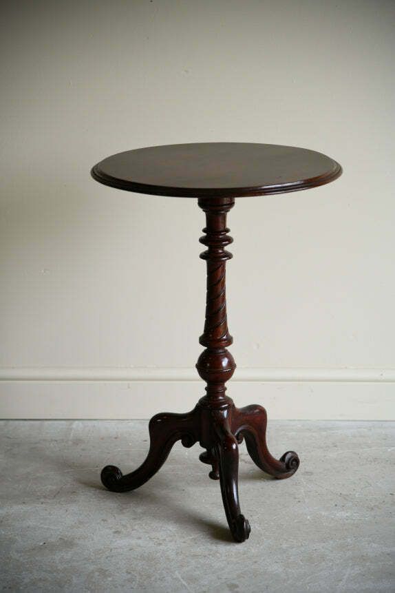 Antqiue Mahogany Occasional Tripod Table photo Furniture