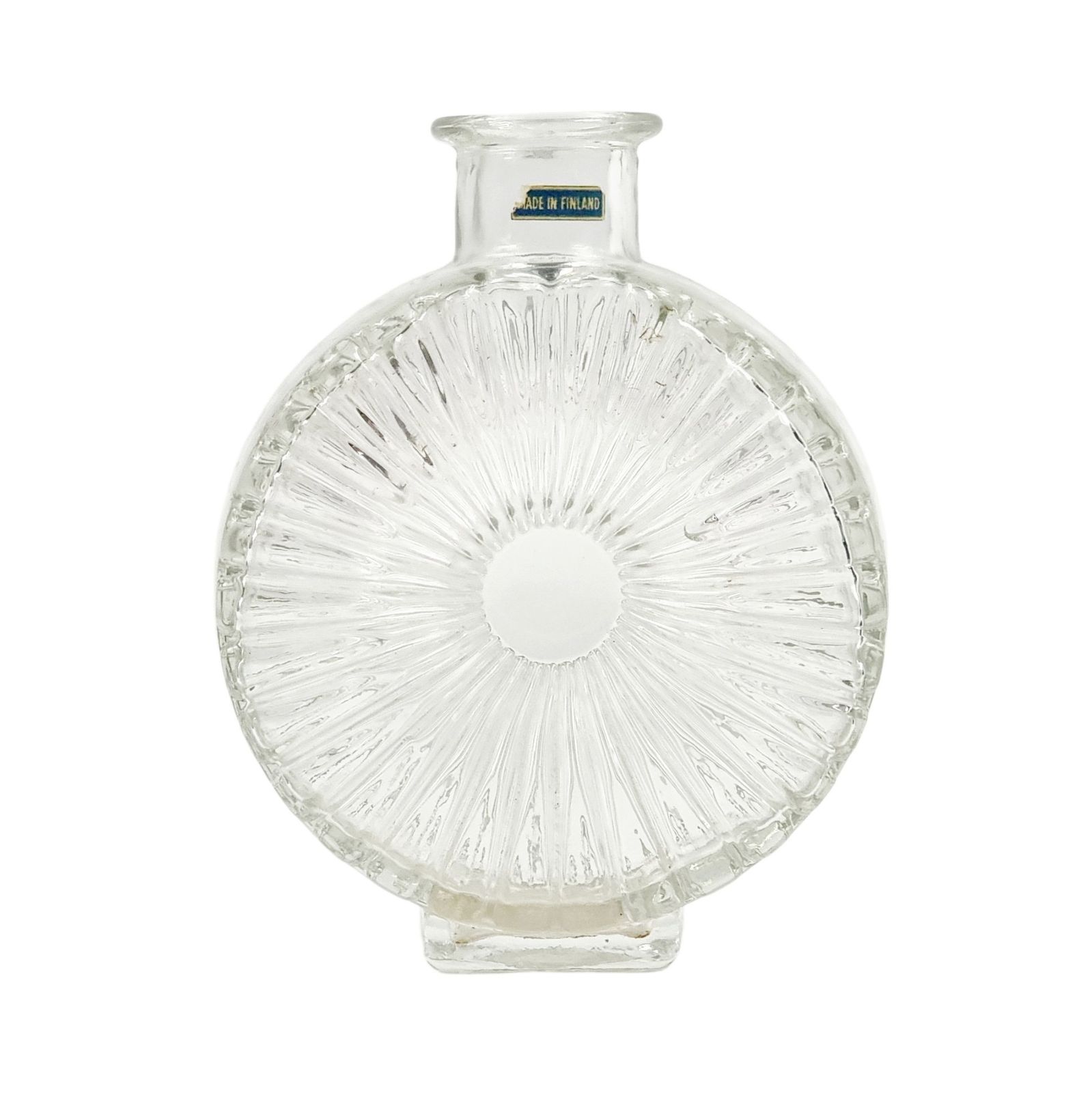 Mid Century Aurinkopullo (Sunflower) Series Glass Vase By Helena Tynell For Riihimäki Lasi, Finland, 1960s