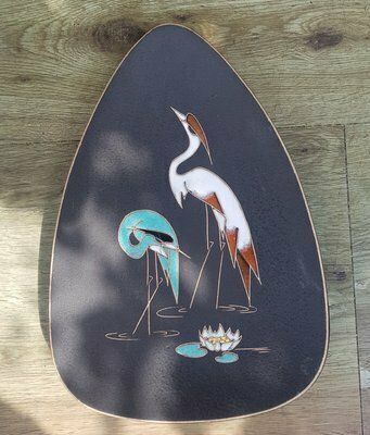 Wall Plates With Herons By A. Kiechle For Ruscha, 1950s, Set Of 3 photo furniture