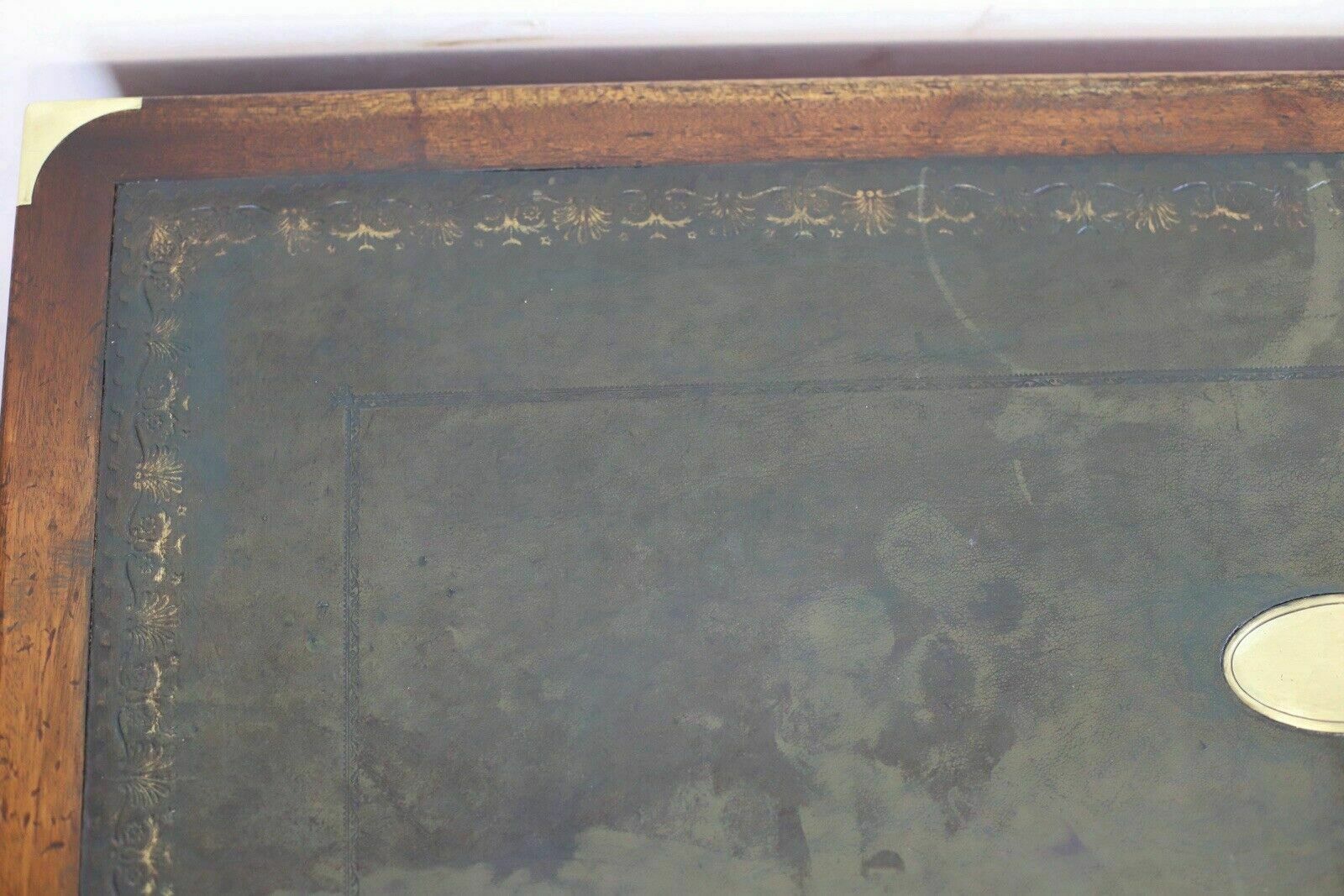 Beautiful Military Campaign Writing Table photo vintage