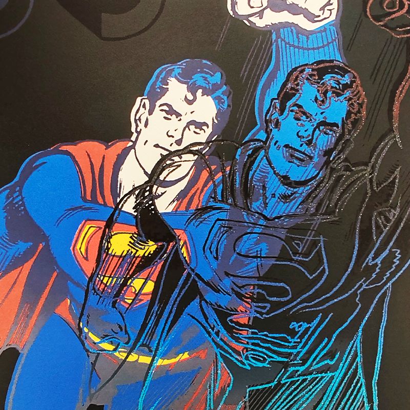 1980s Andy Warhol " Superman " Limited Edition Lithograph By Cmoa   Carnegie Museum Of Art   Pittsburgh. photo furniture