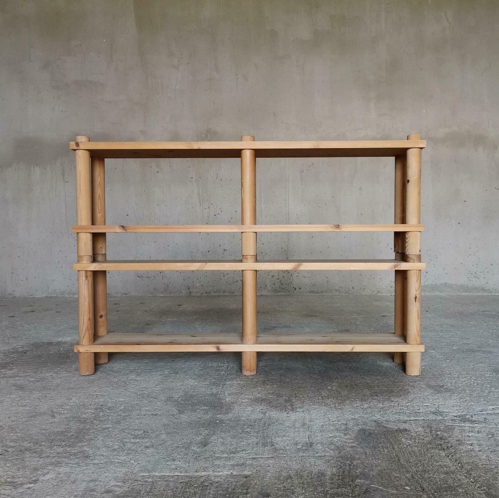 A Set Of Benches / Shelves / Room Dividers In Solid Oregon Pine, Denmark 1960s photo 3700.0