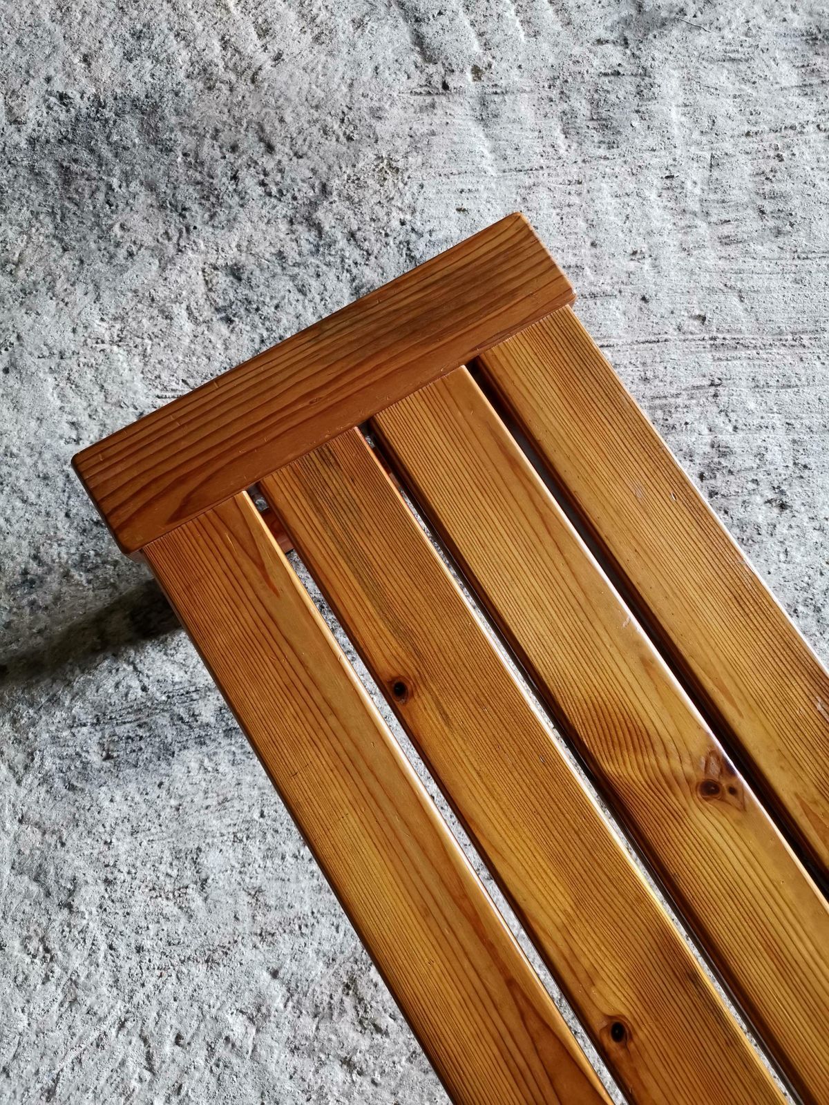 Swedish Bench / Coffee Table In Solid Oregon Pine. Manner Of Sven Larsson 1960s photo vintage
