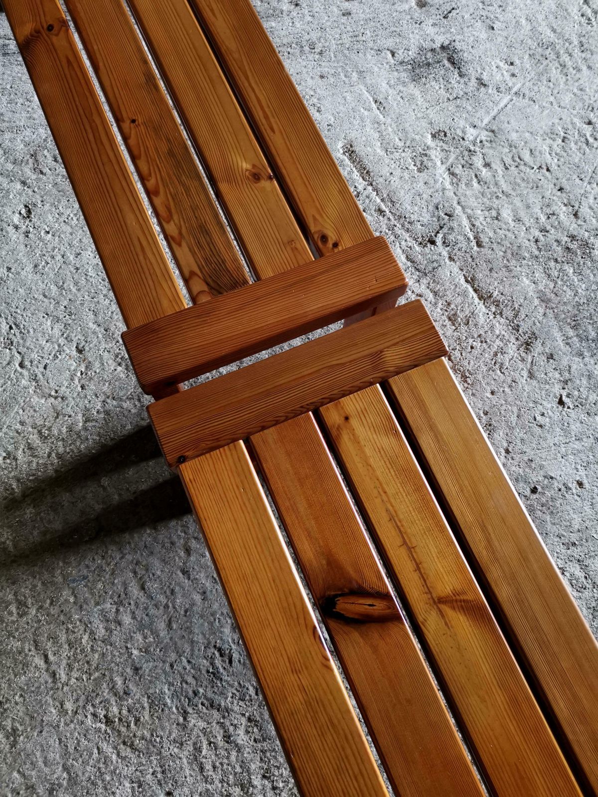 photo for sale Swedish Bench / Coffee Table In Solid Oregon Pine. Manner Of Sven Larsson 1960s
