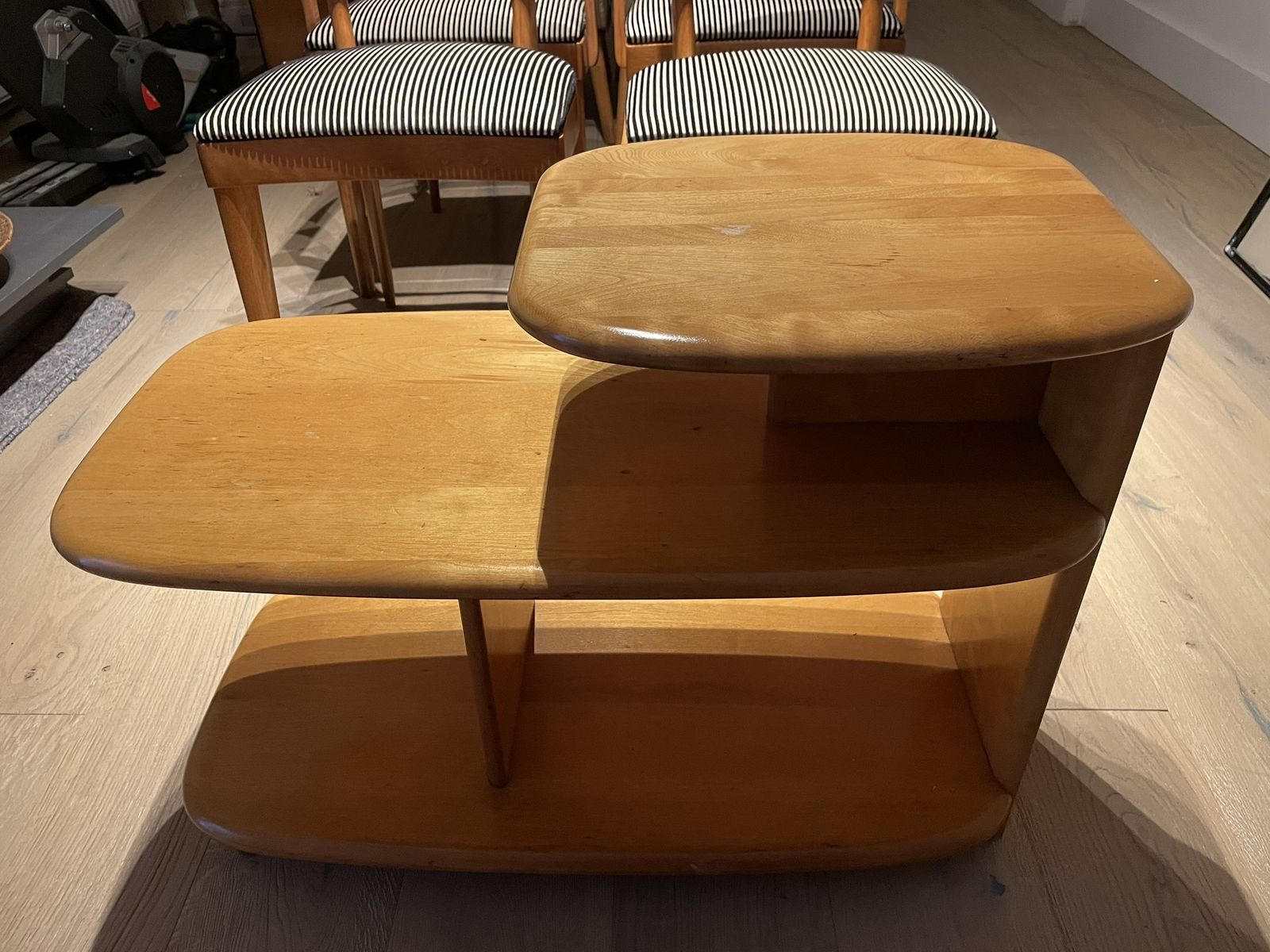 Heywood Wakefield Mid 20th Century "Surfboard" End Tables