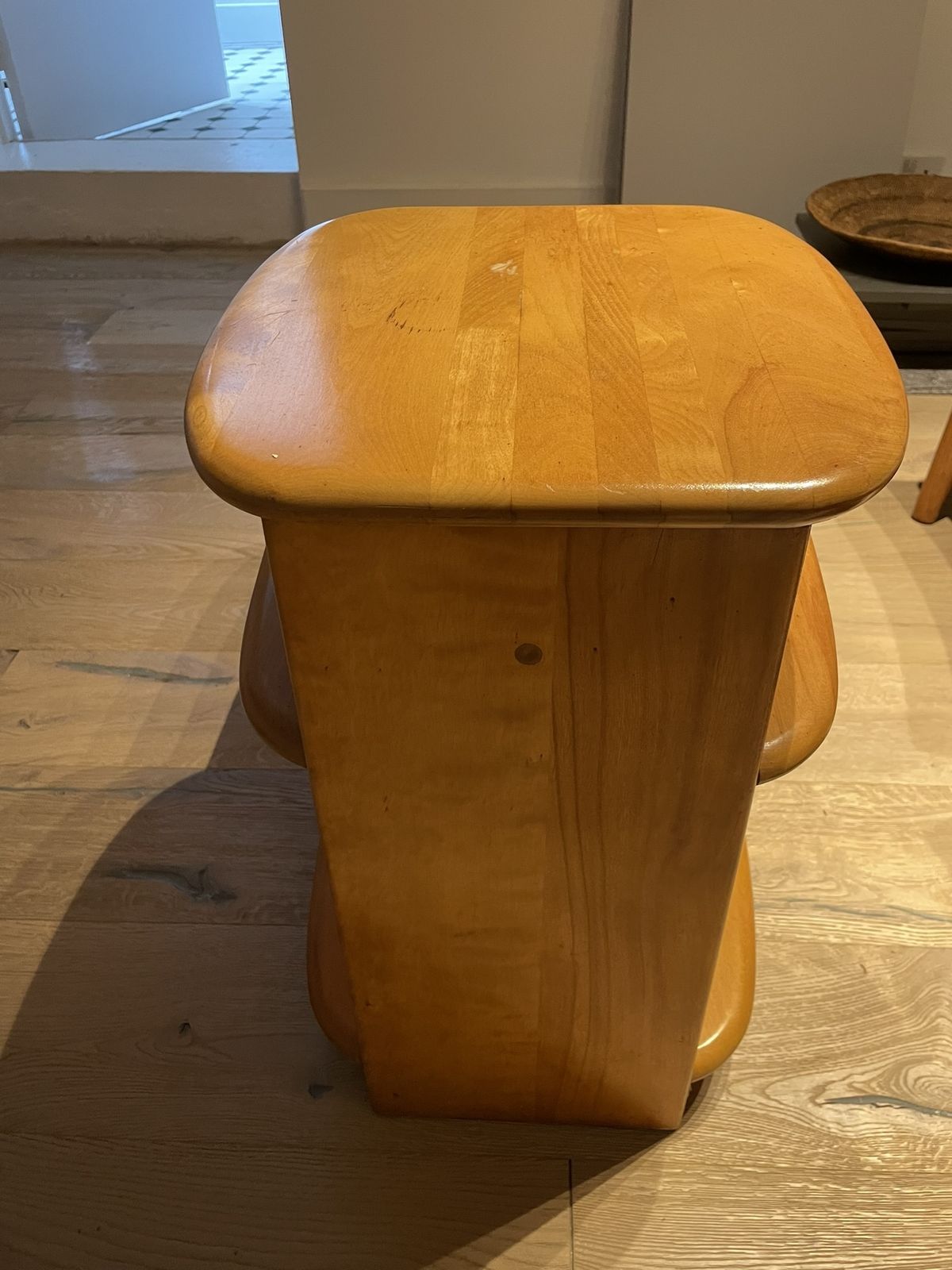 Heywood Wakefield Mid 20th Century "Surfboard" End Tables photo for sale