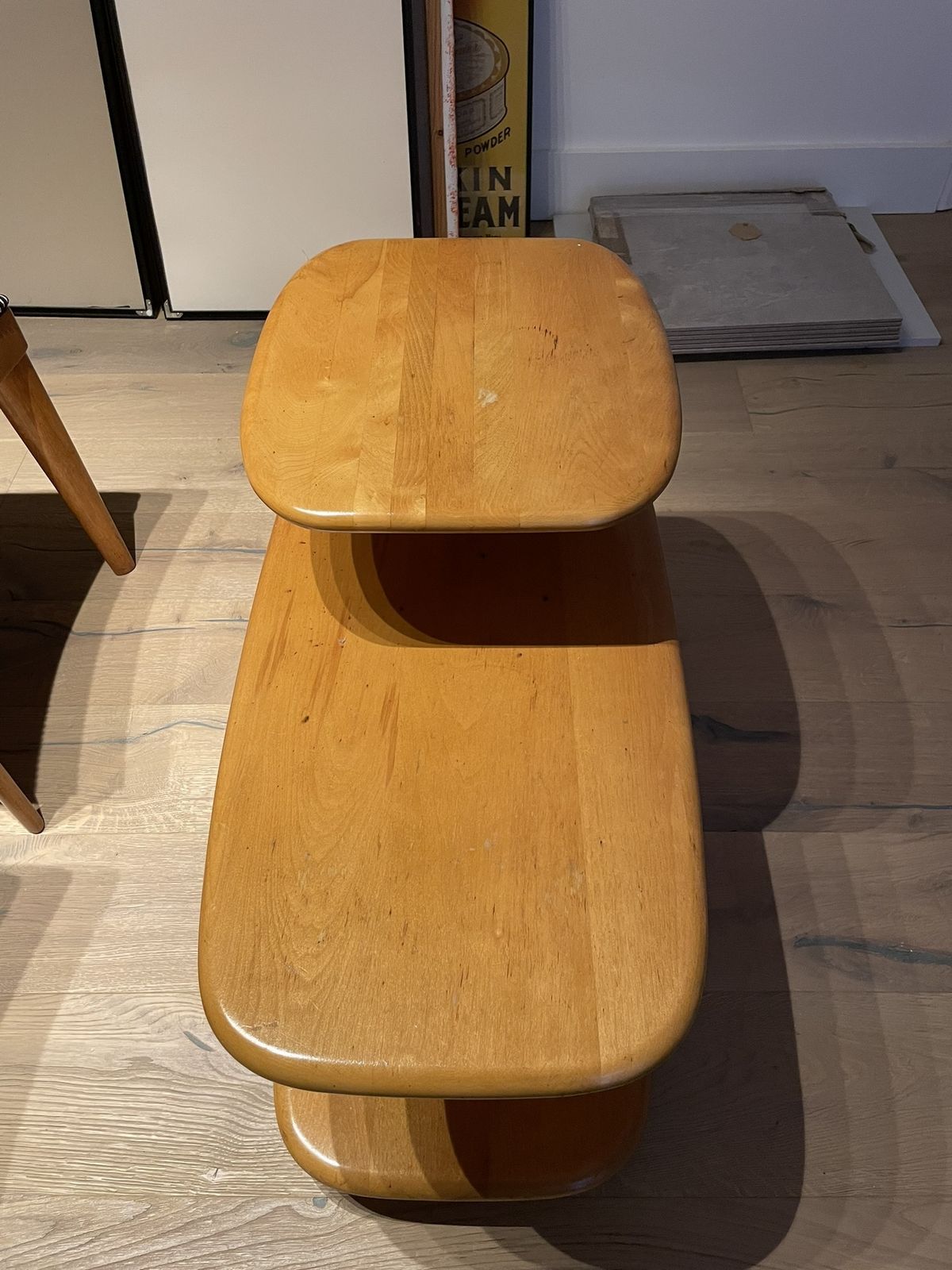 Heywood Wakefield Mid 20th Century "Surfboard" End Tables photo Furniture
