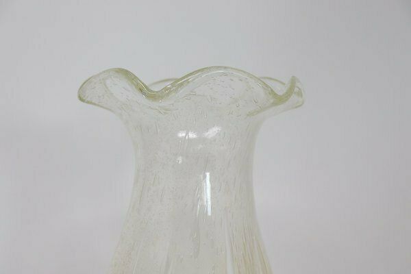 photo furniture Italian Vase In Transparent Murano Art Glass, 1980s