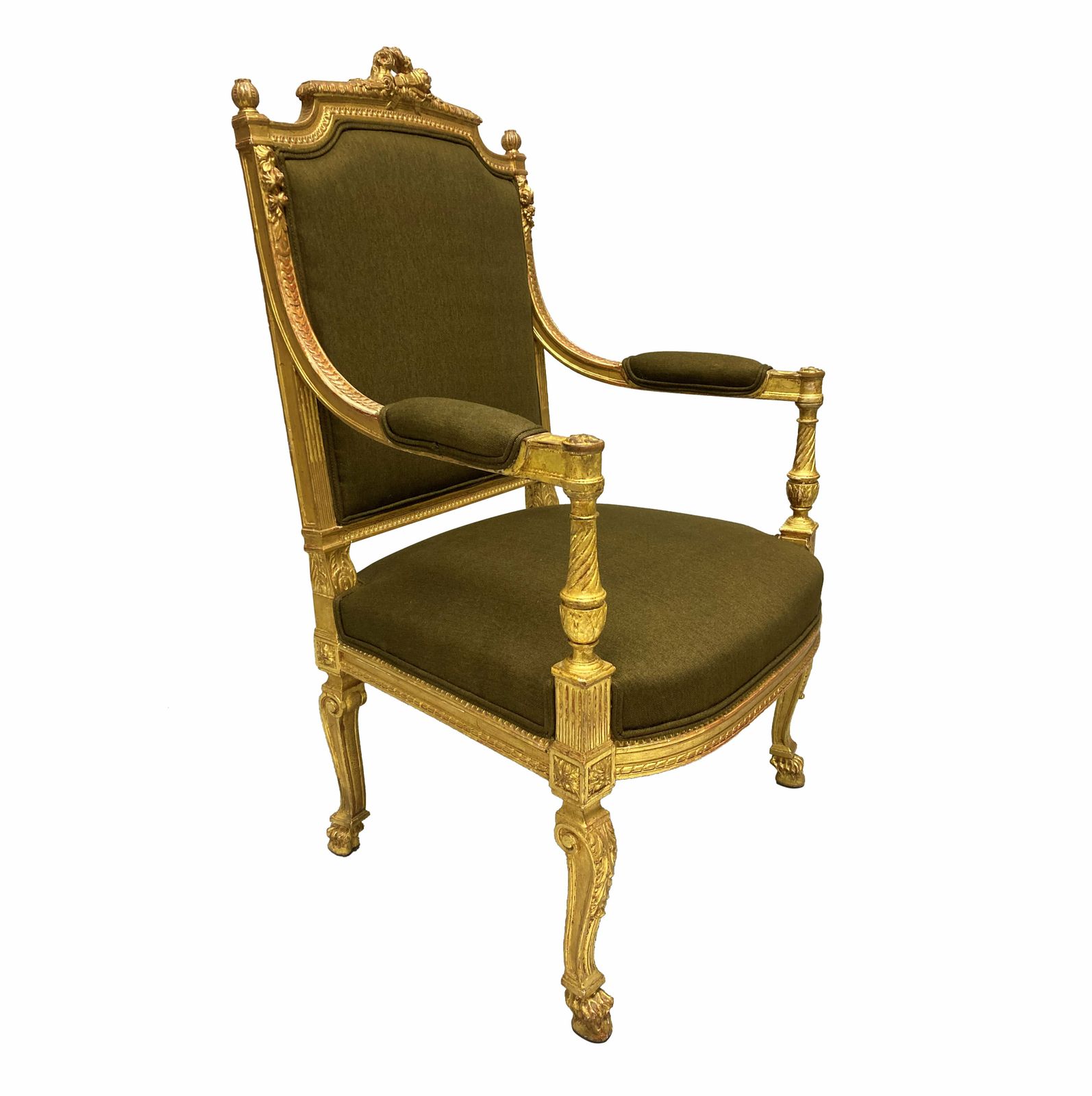 A Fine Louis XIV Style Giltwood Armchair photo furniture