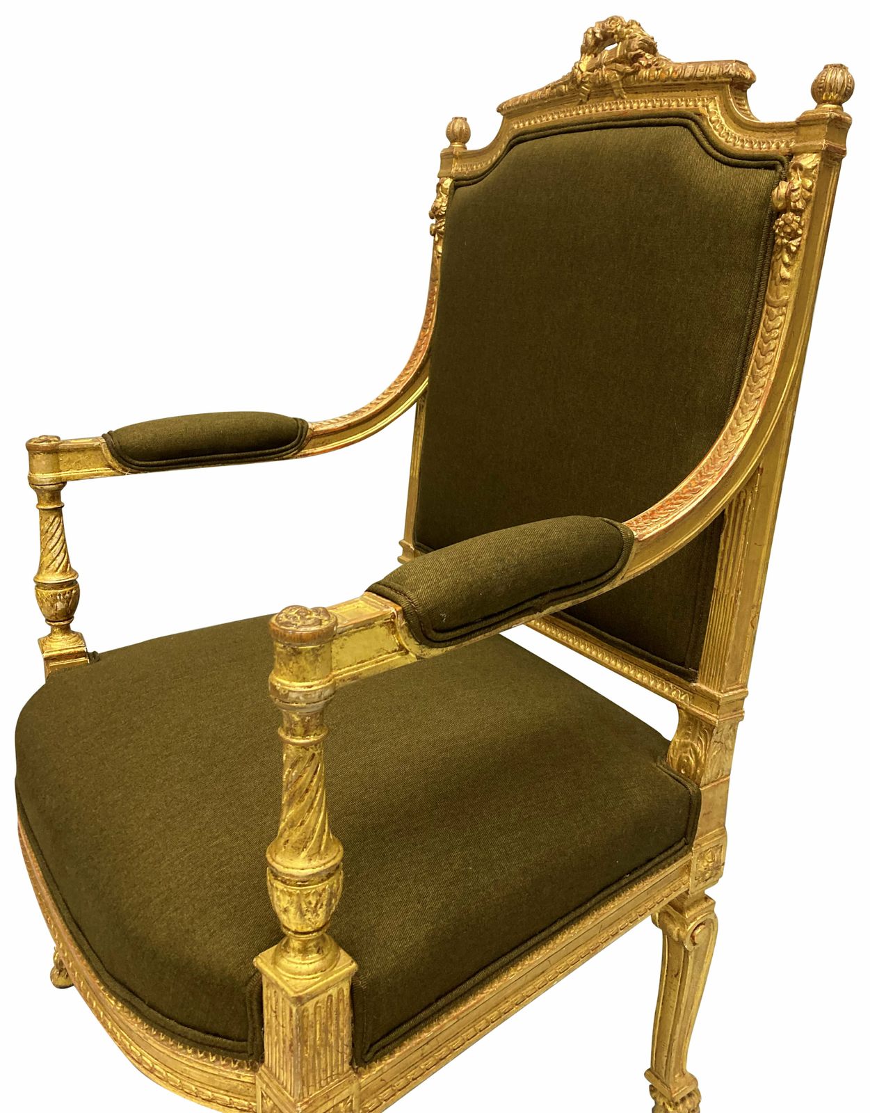 A Fine Louis XIV Style Giltwood Armchair photo Furniture
