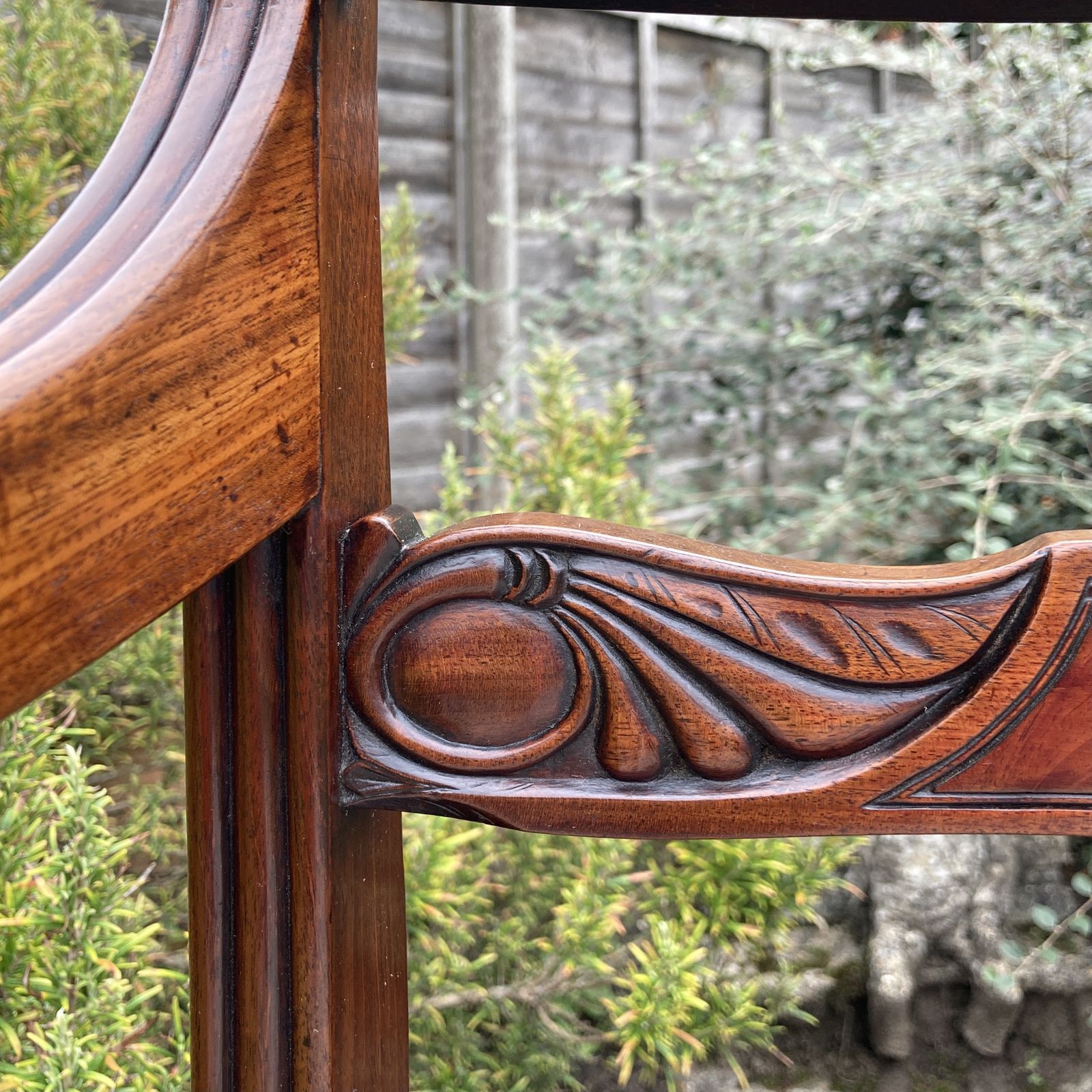 George III Mahogany Desk Chair, Circa 1800 photo for sale
