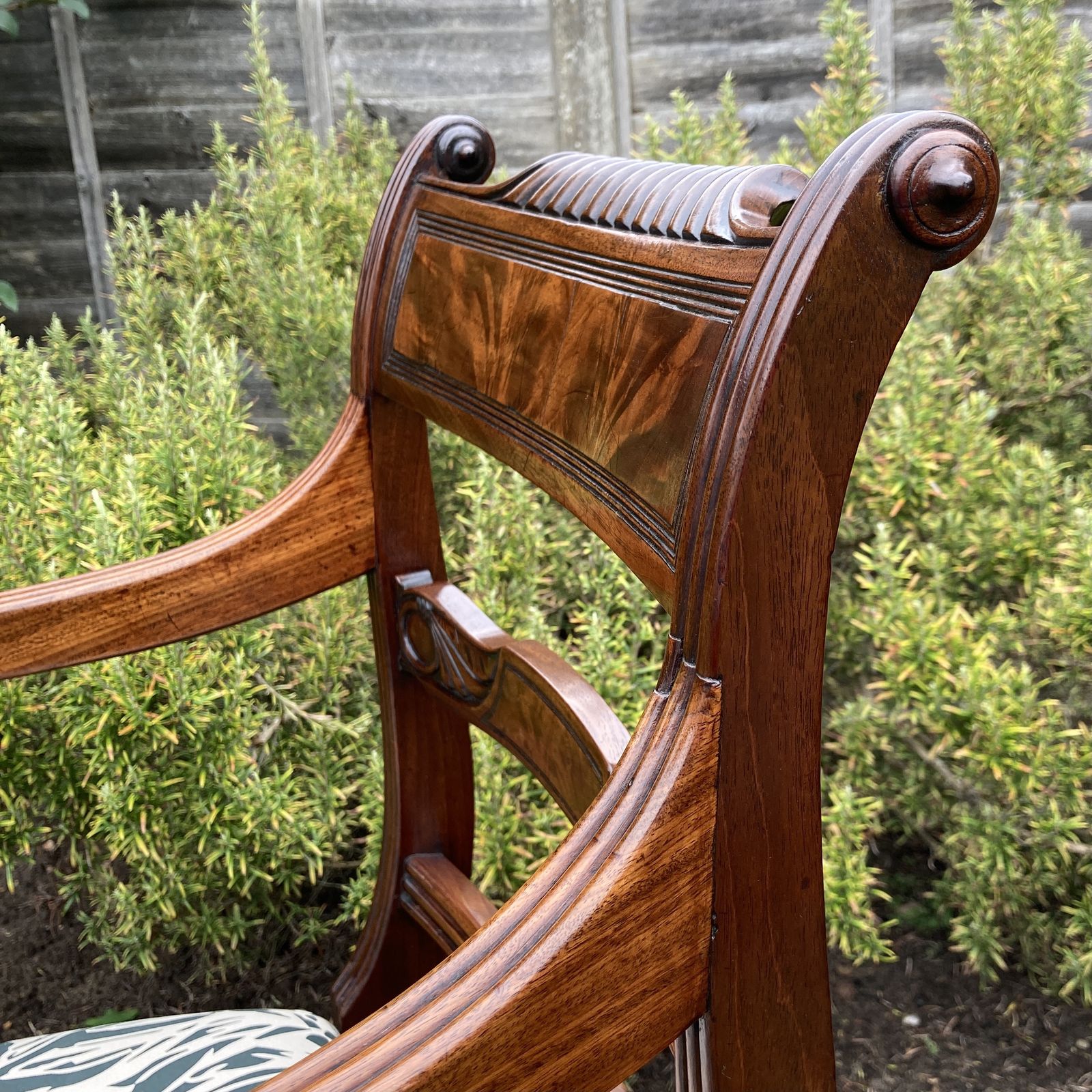 George III Mahogany Desk Chair, Circa 1800 photo Furniture