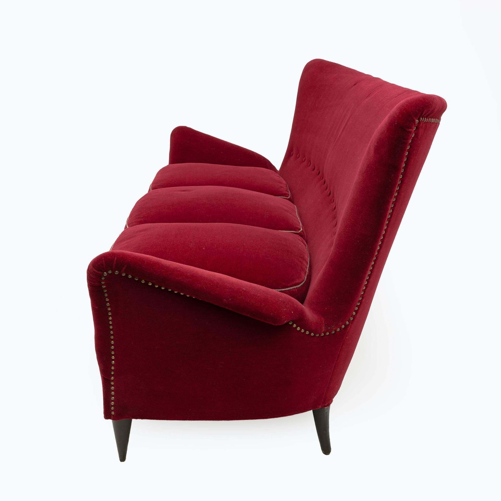 Gio Ponti Art Dèco Italian Sofa From Hotel Bristol Merano, 1950s photo buy