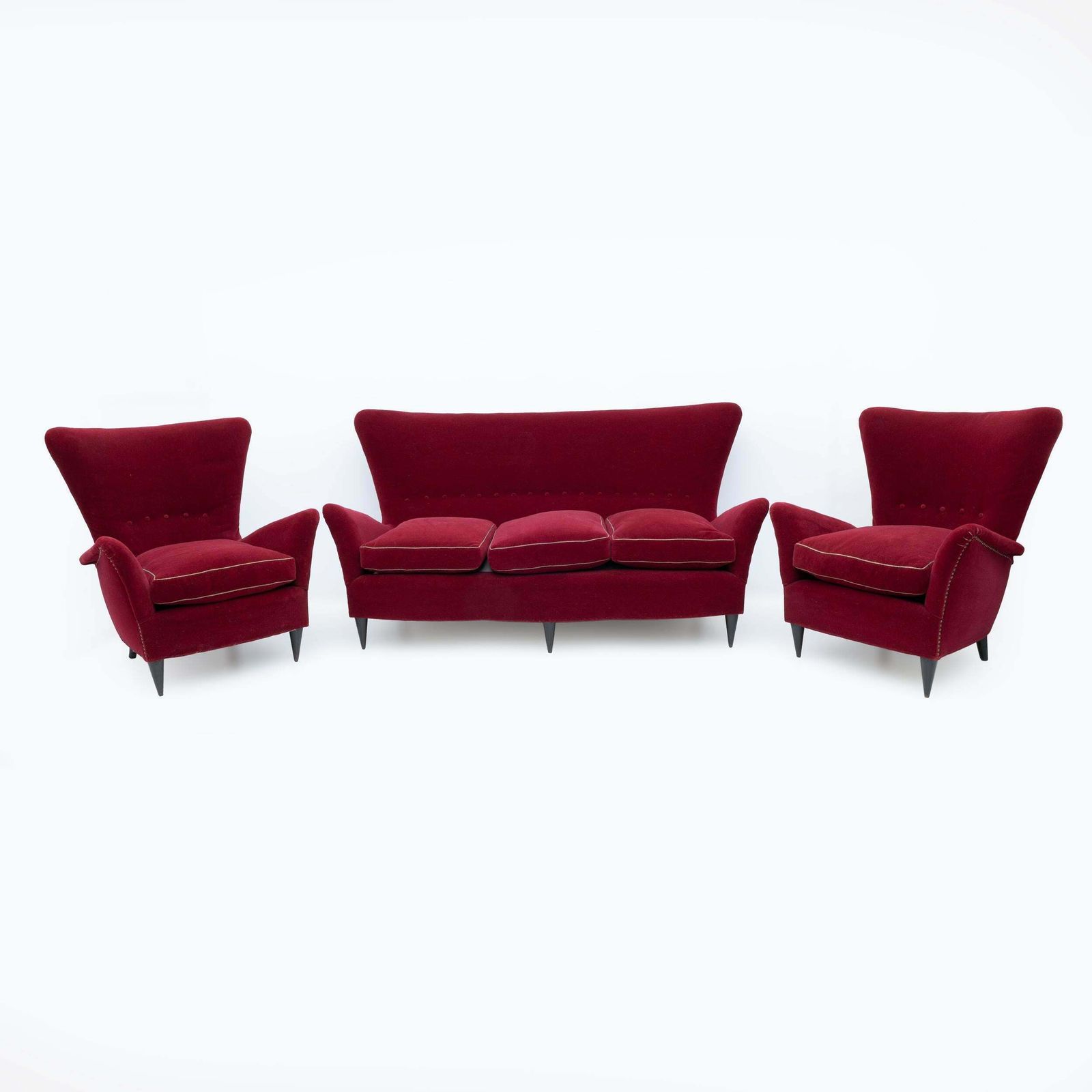 photo furniture Gio Ponti Art Dèco Italian Sofa From Hotel Bristol Merano, 1950s