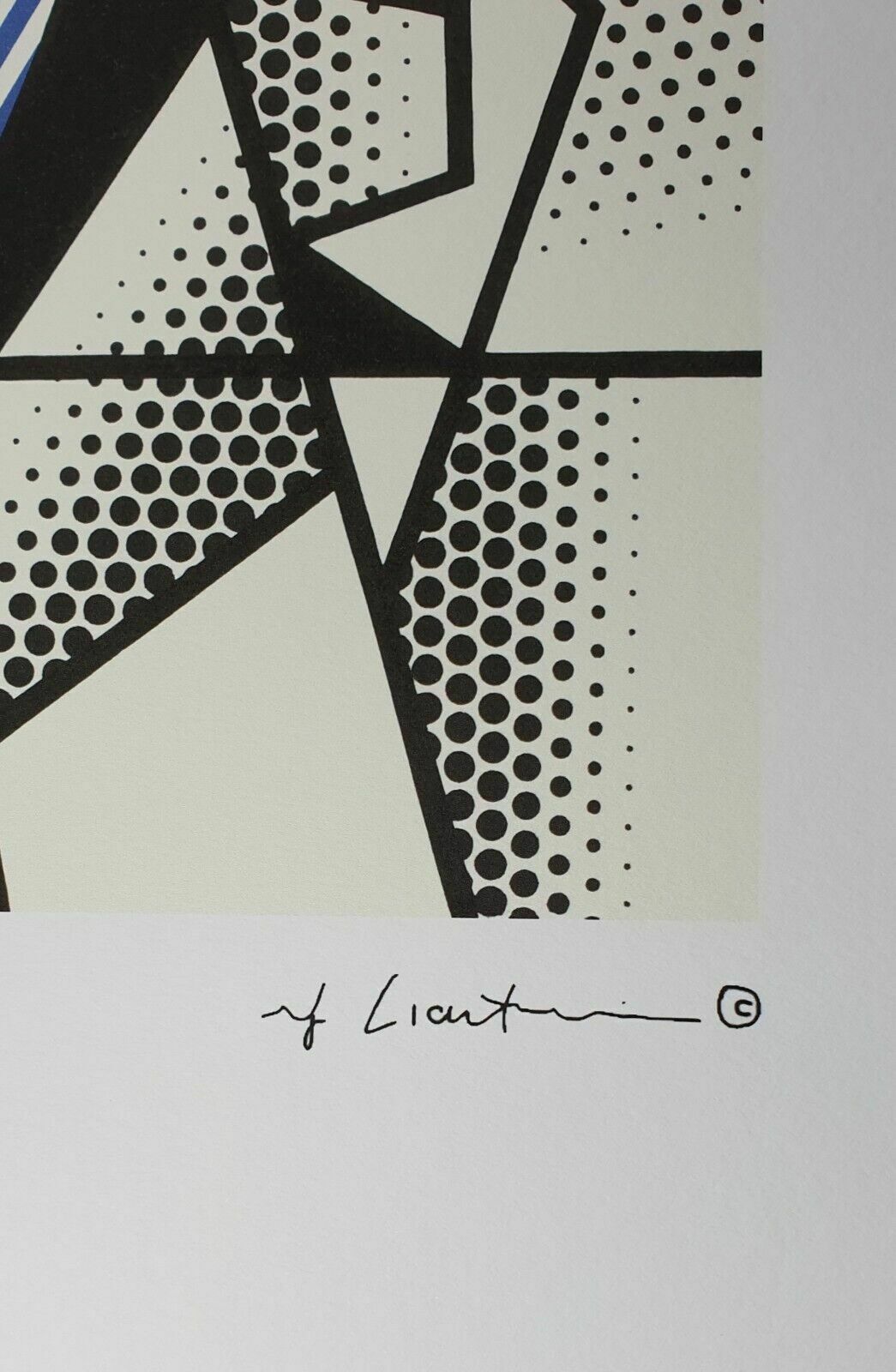 After Roy Lichtenstein (1923–1997) Self Portrait Plate Signed Lithograph photo Art