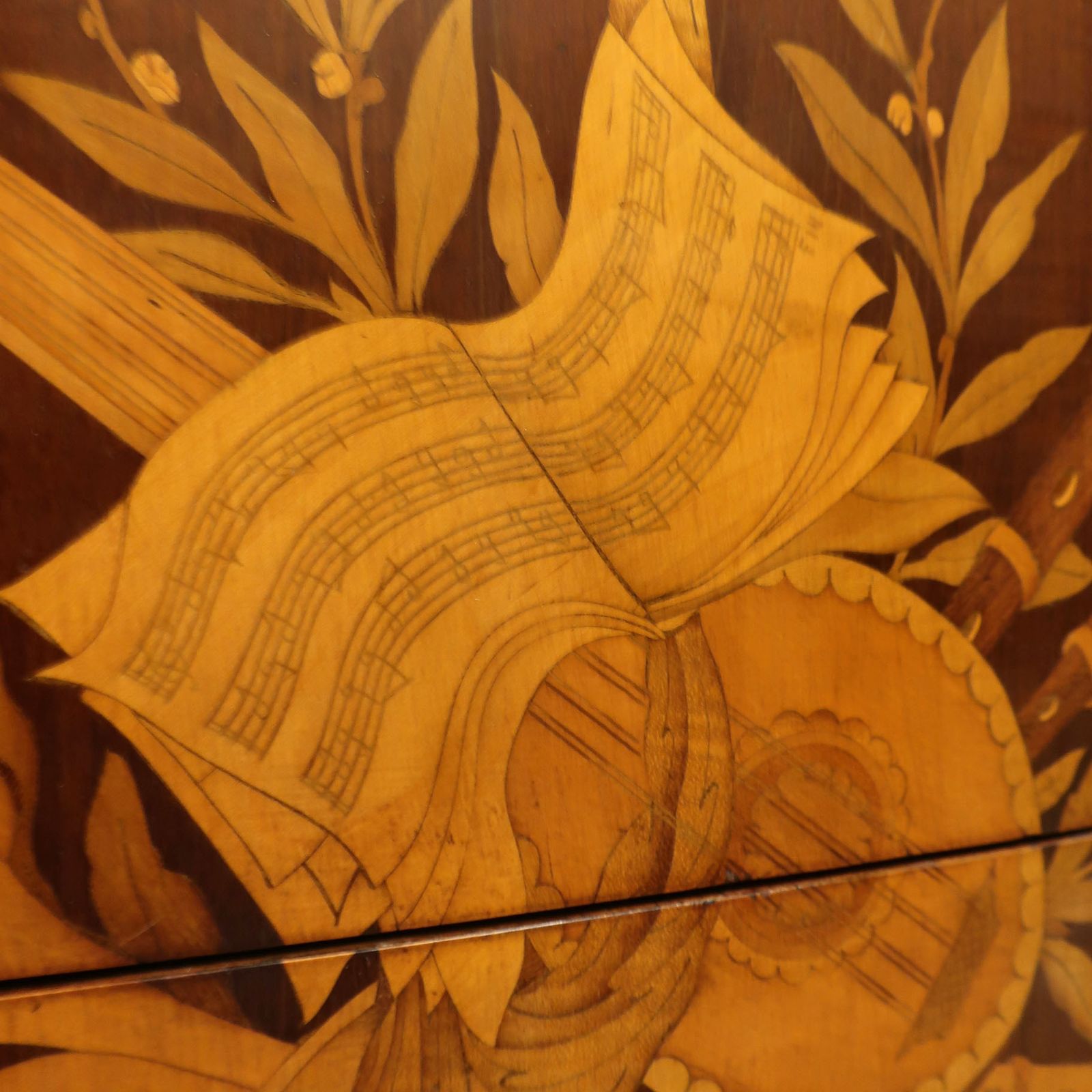 French Louis XVI Style Kingwood And Marquetry Chest Of Drawers photo buy