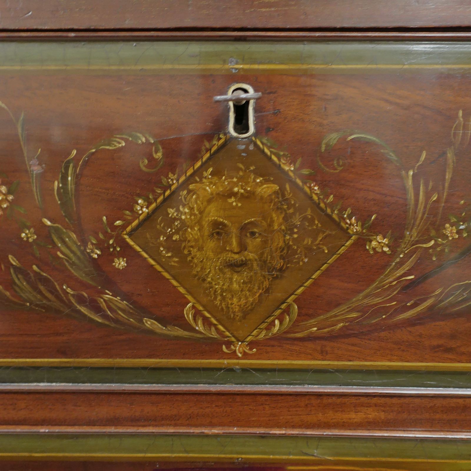 Georgian Mahogany Polychrome Painted Chest On Chest photo 6800.0